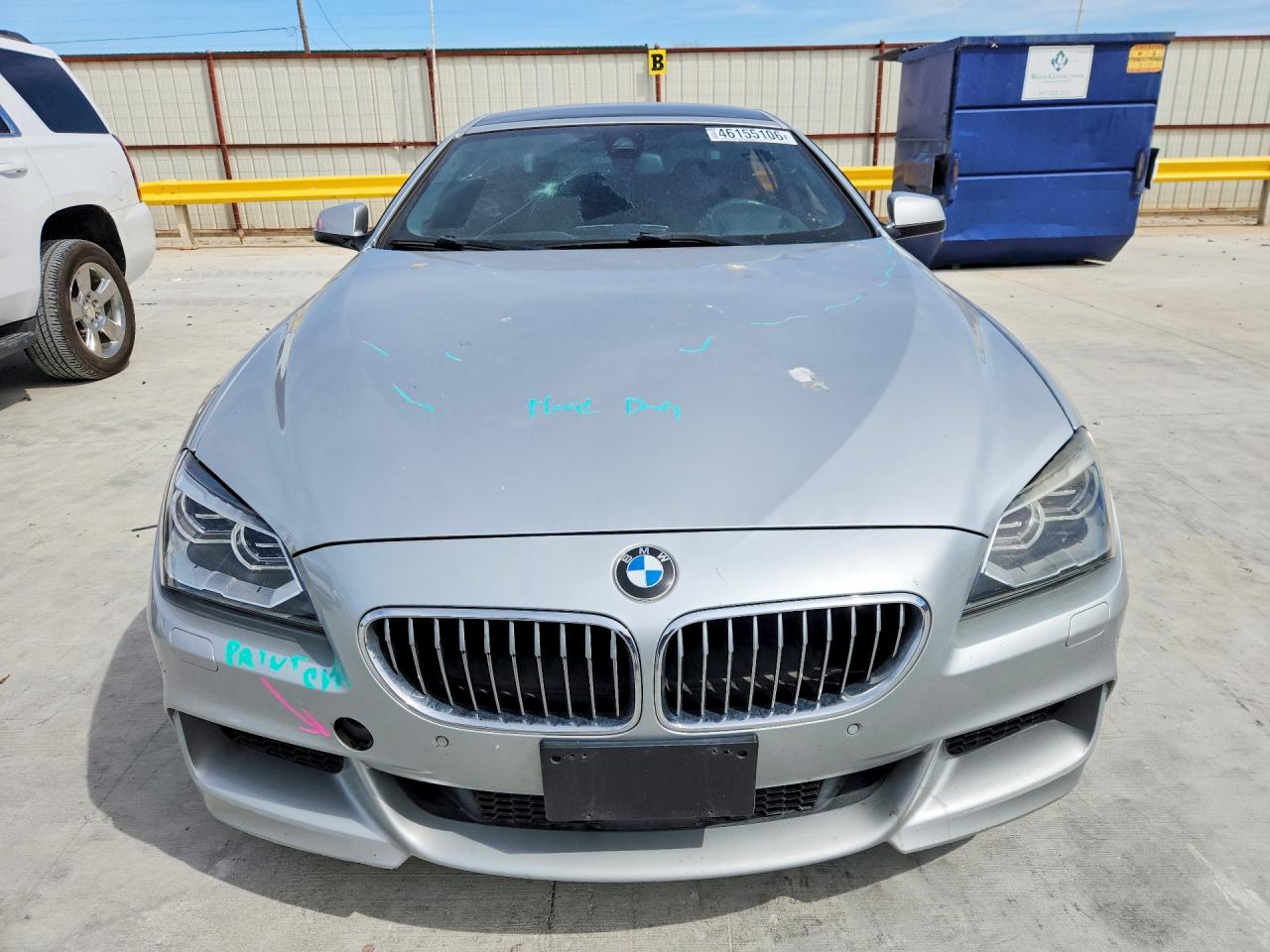 2015 Bmw 640 I Gran Coupe Silver vin: WBA6A0C50FD318262