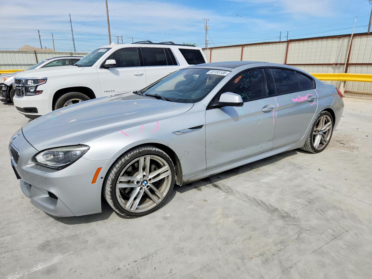 2015 Bmw 640 I Gran Coupe Silver vin: WBA6A0C50FD318262