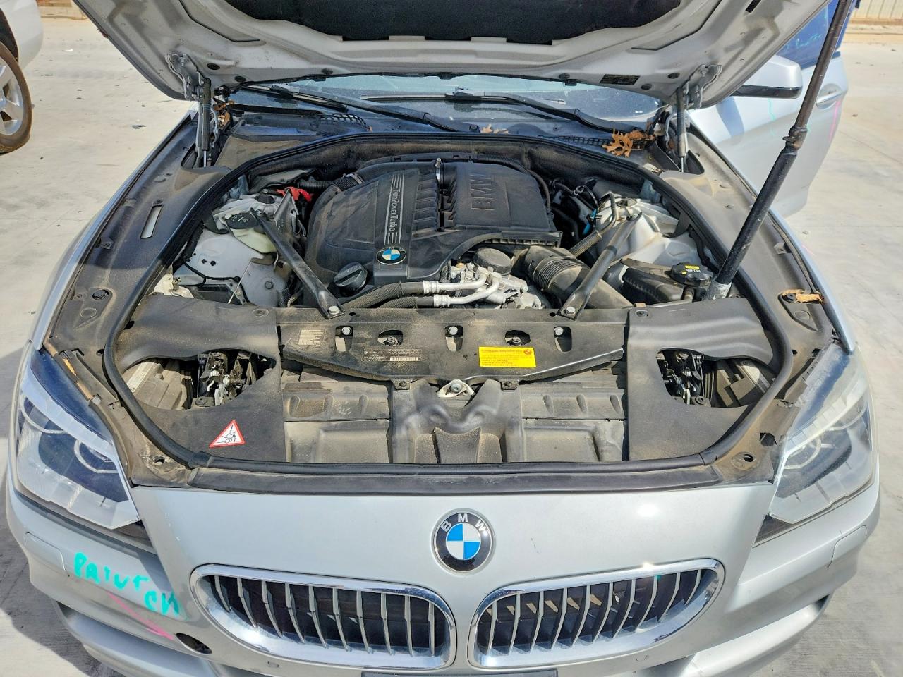 2015 Bmw 640 I Gran Coupe Silver vin: WBA6A0C50FD318262