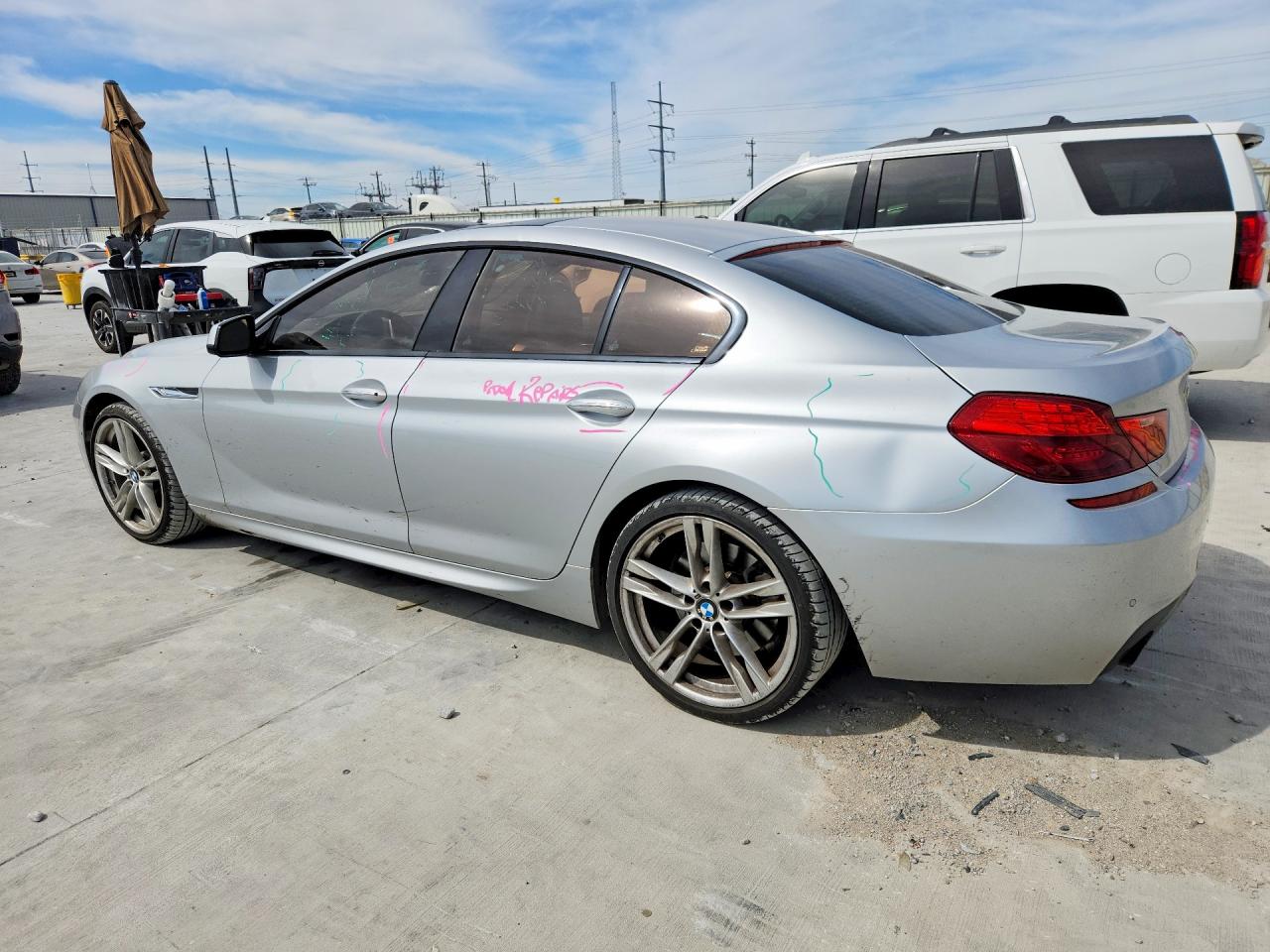2015 Bmw 640 I Gran Coupe Silver vin: WBA6A0C50FD318262