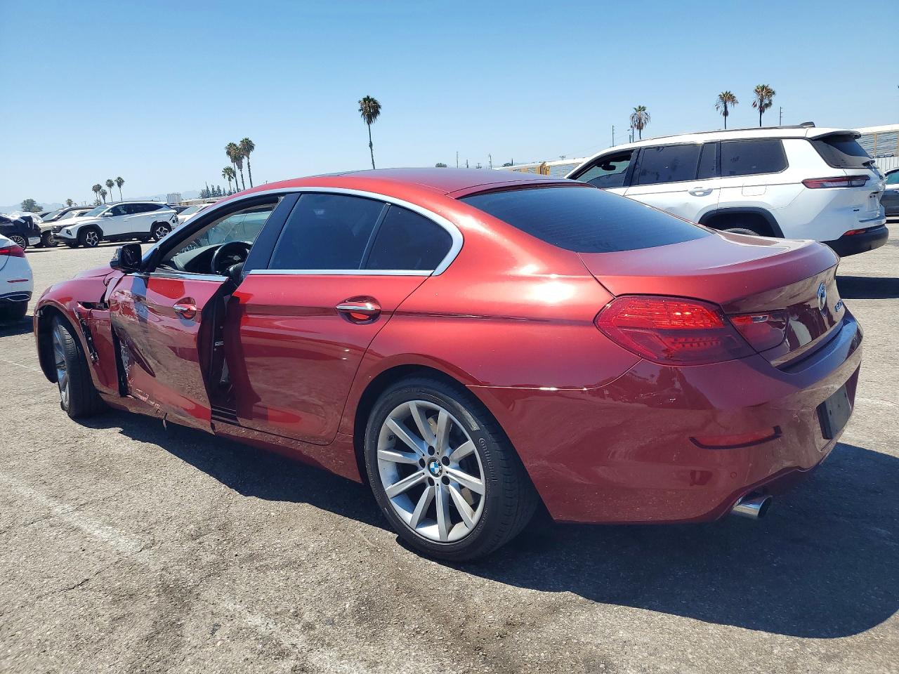 2015 Bmw 640 I Gran Coupe Red vin: WBA6A0C50FGB53783
