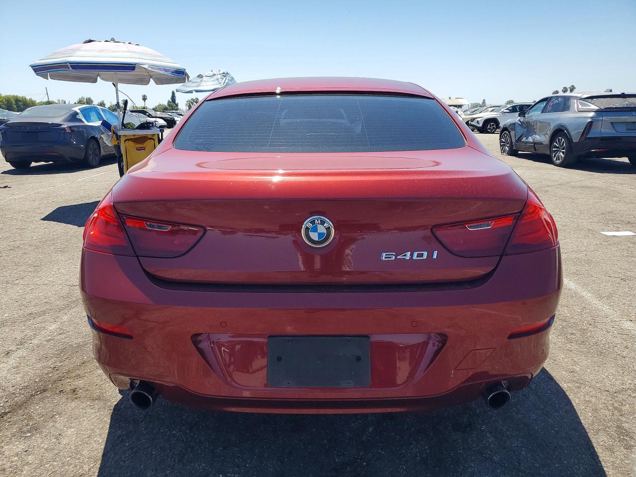 2015 Bmw 640 I Gran Coupe Red vin: WBA6A0C50FGB53783