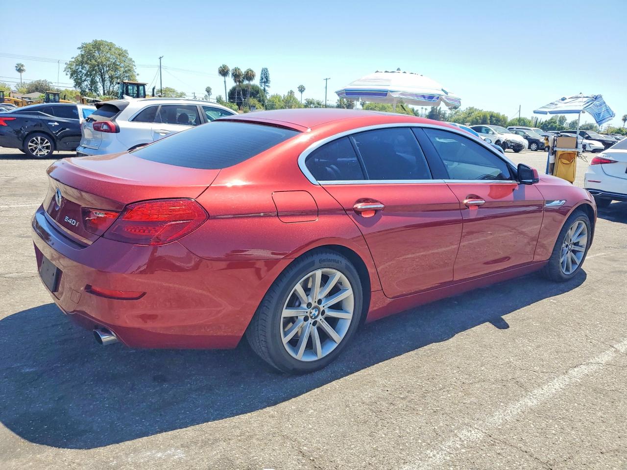 2015 Bmw 640 I Gran Coupe Red vin: WBA6A0C50FGB53783
