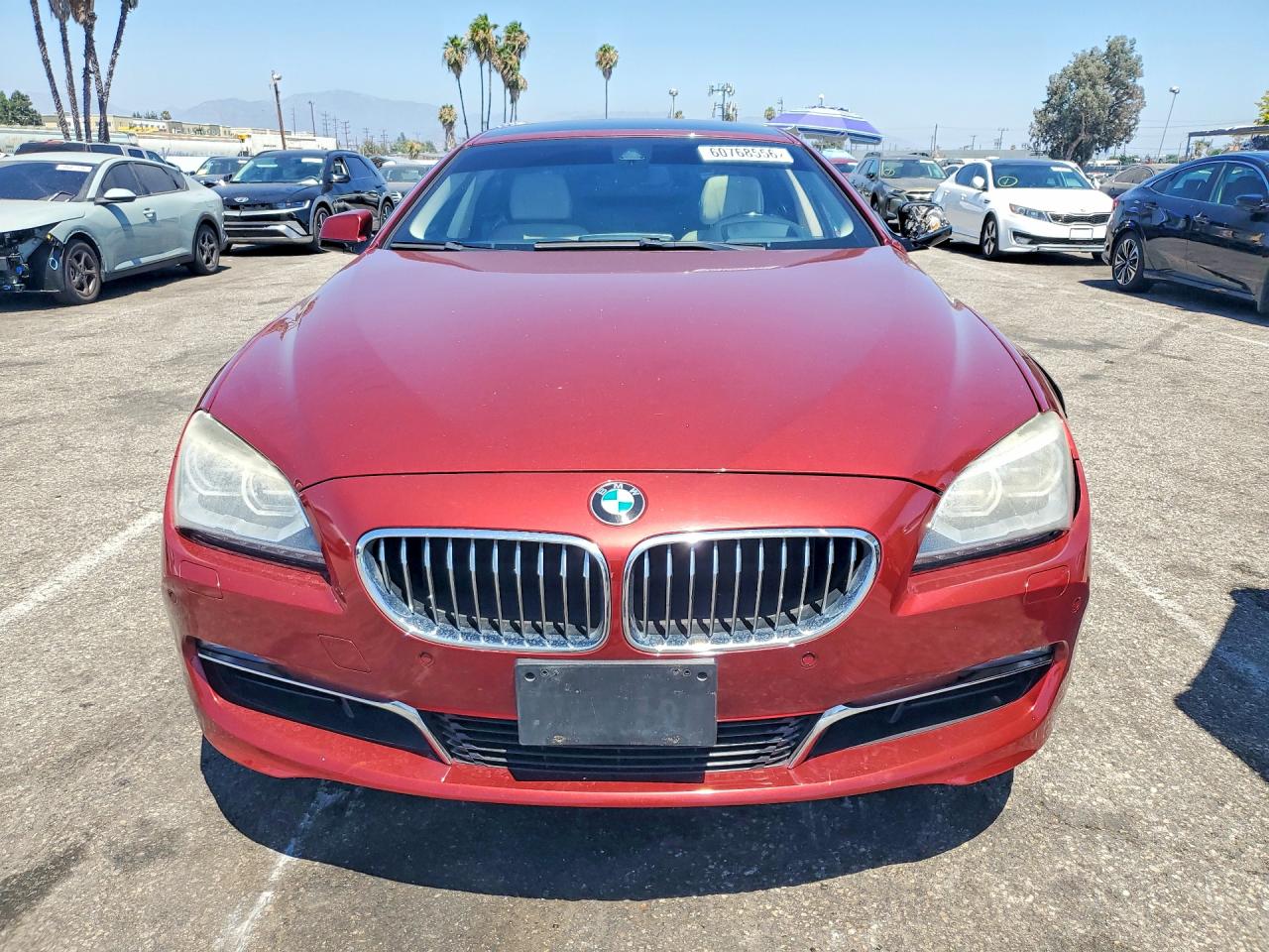 2015 Bmw 640 I Gran Coupe Red vin: WBA6A0C50FGB53783