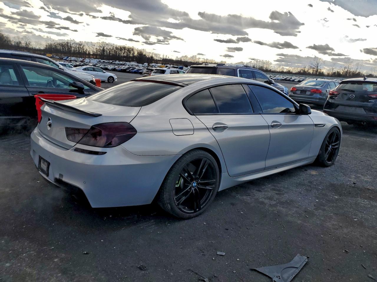 2014 Bmw 640 I Gran Coupe Silver vin: WBA6A0C51ED317202