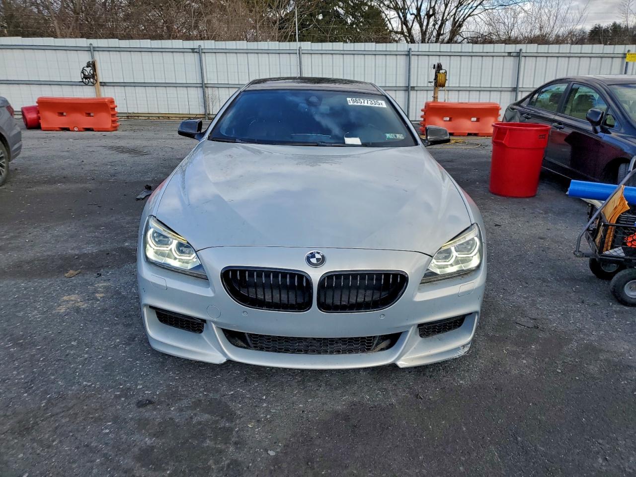 2014 Bmw 640 I Gran Coupe Silver vin: WBA6A0C51ED317202