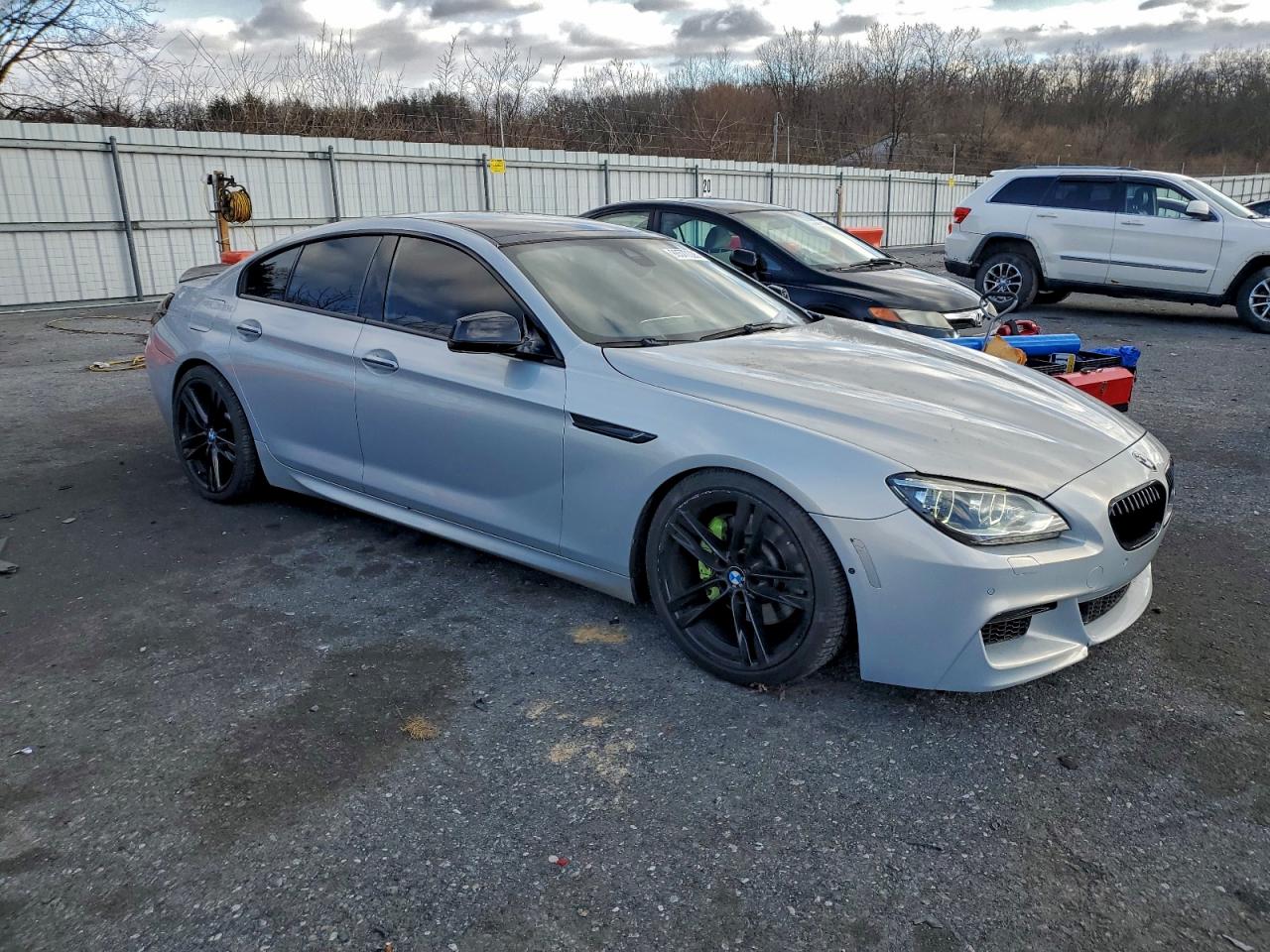 2014 Bmw 640 I Gran Coupe Silver vin: WBA6A0C51ED317202