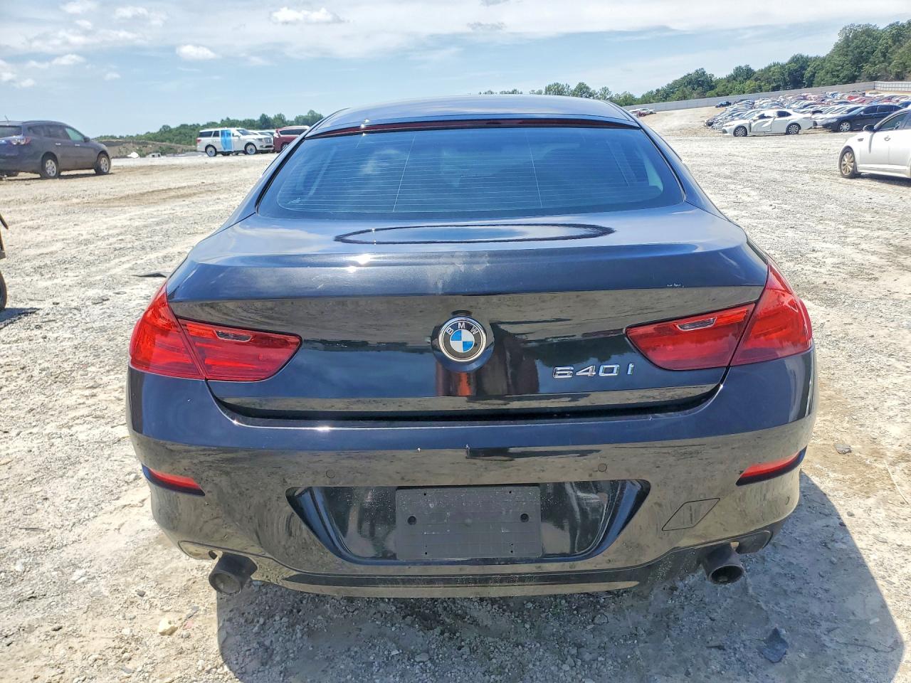 2014 Bmw 640 I Gran Coupe Black vin: WBA6A0C51ED317507