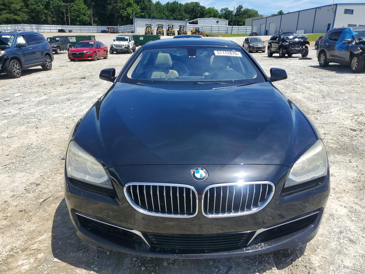 2014 Bmw 640 I Gran Coupe Black vin: WBA6A0C51ED317507