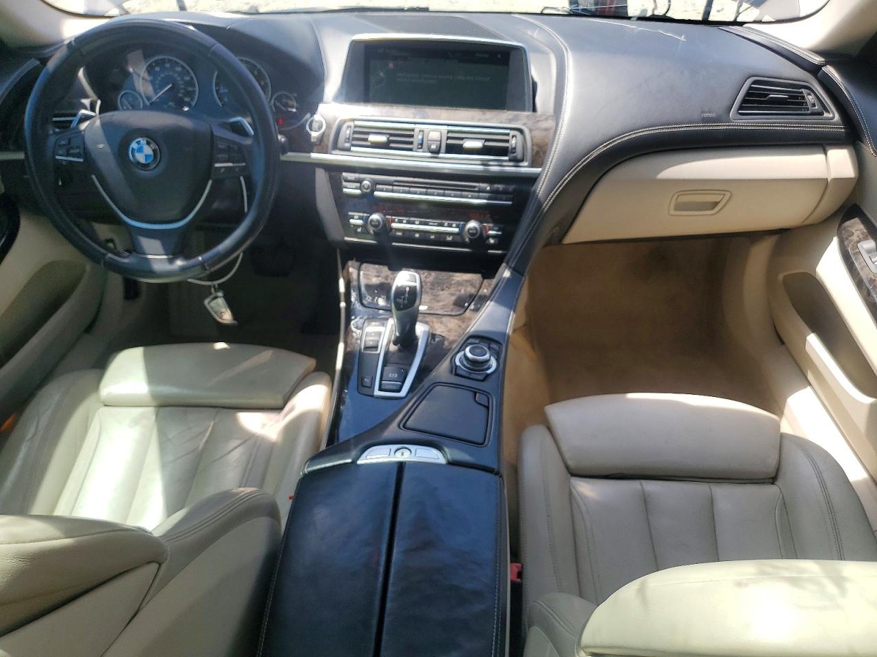 2014 Bmw 640 I Gran Coupe Black vin: WBA6A0C51ED317507