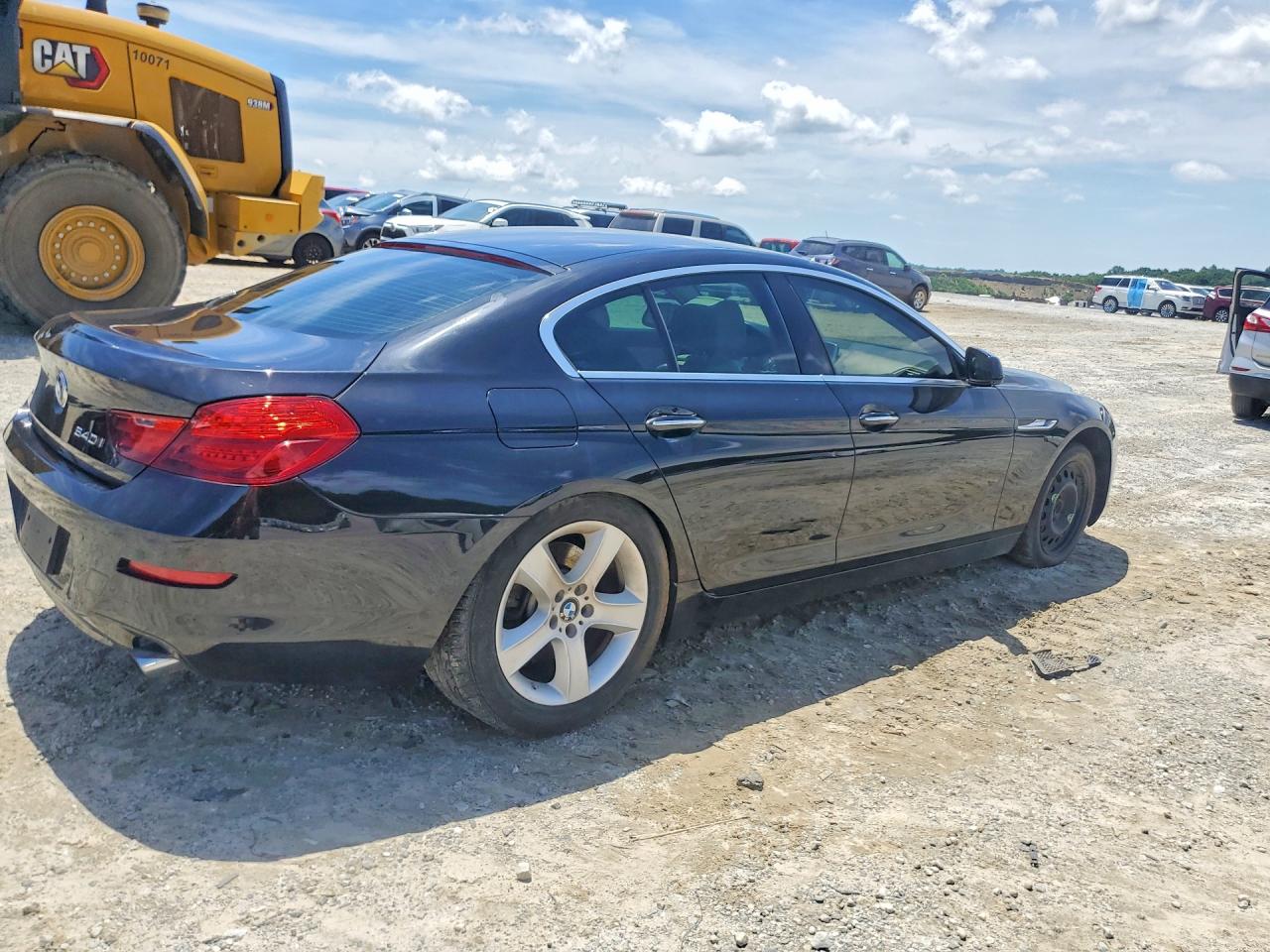 2014 Bmw 640 I Gran Coupe Black vin: WBA6A0C51ED317507