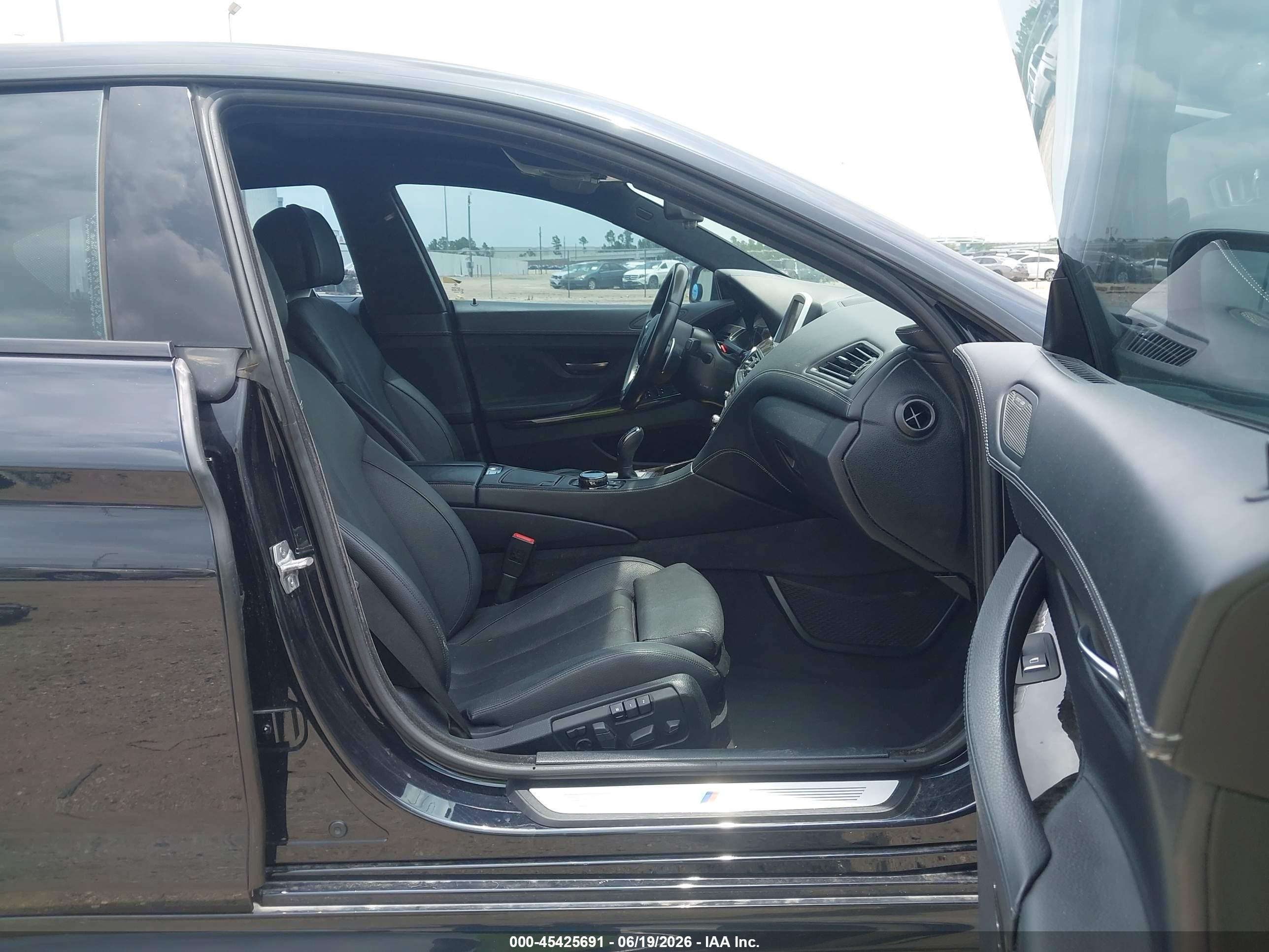 2015 Bmw 640i Gran Coupe   Black vin: WBA6A0C51FD318268