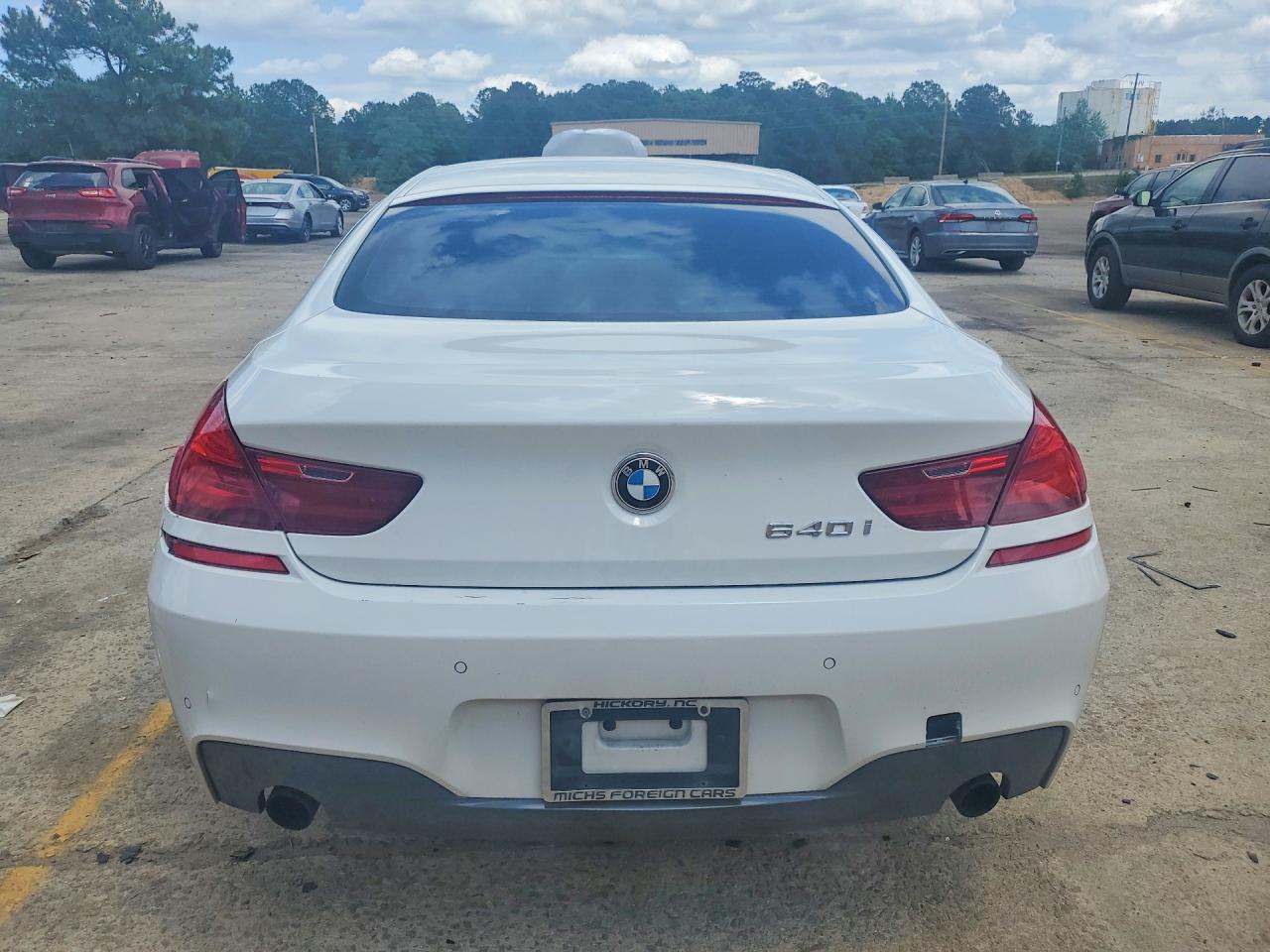 2013 Bmw 640 I White vin: WBA6A0C52DDF14395