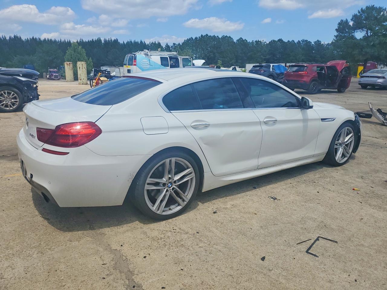 2013 Bmw 640 I White vin: WBA6A0C52DDF14395