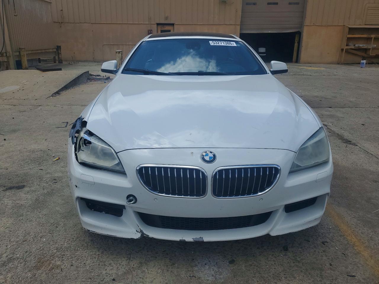2013 Bmw 640 I White vin: WBA6A0C52DDF14395