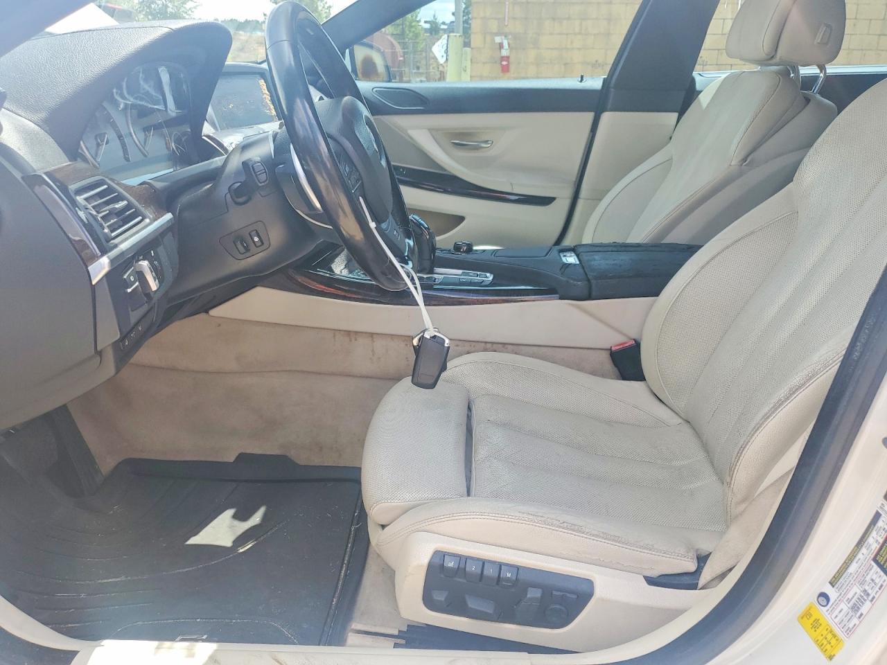 2013 Bmw 640 I White vin: WBA6A0C52DDF14395