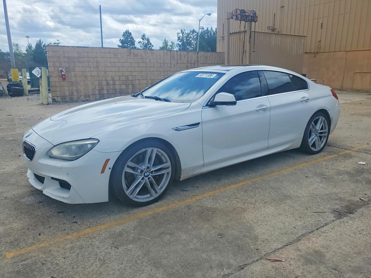 2013 Bmw 640 I White vin: WBA6A0C52DDF14395