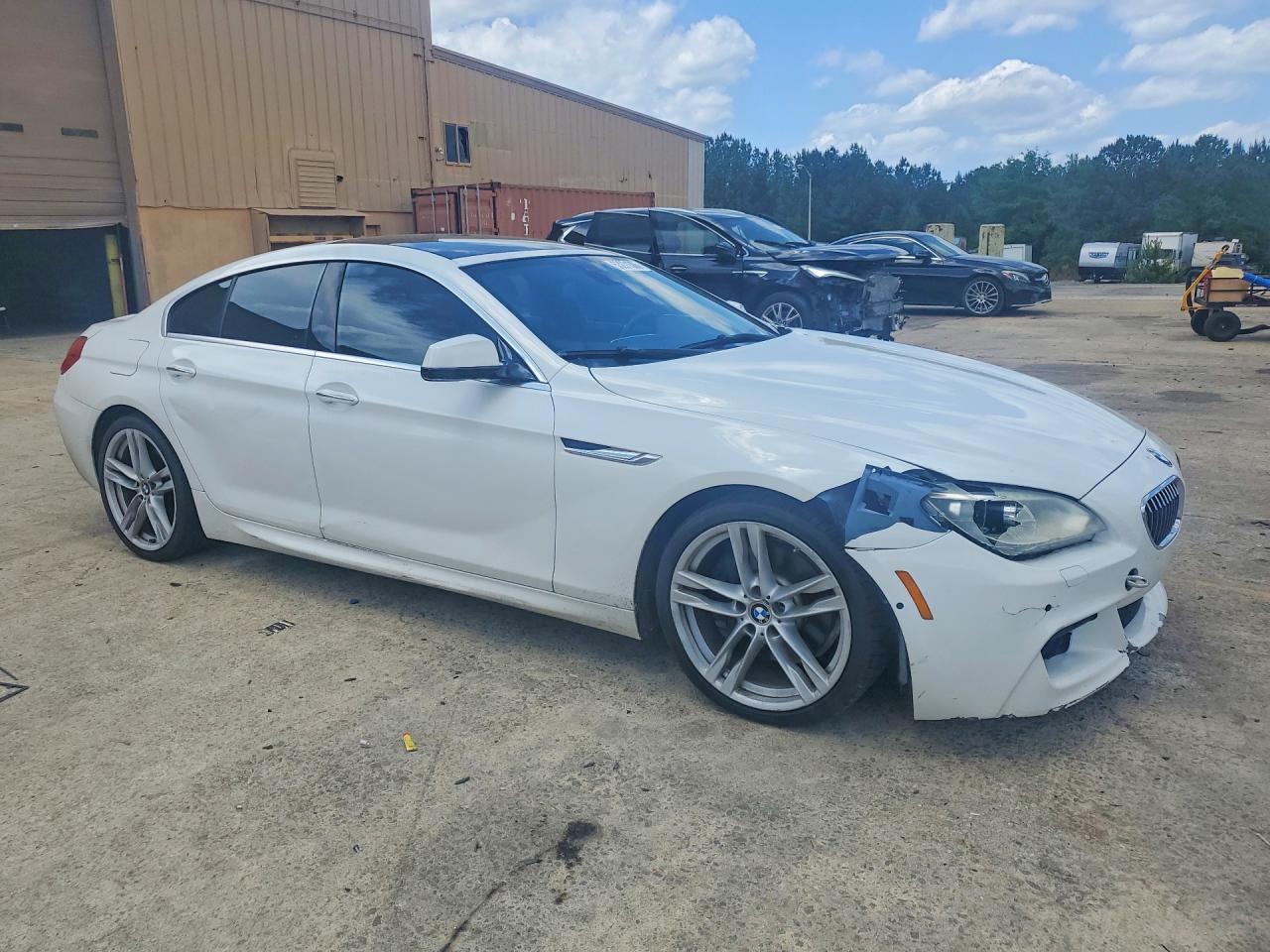 2013 Bmw 640 I White vin: WBA6A0C52DDF14395