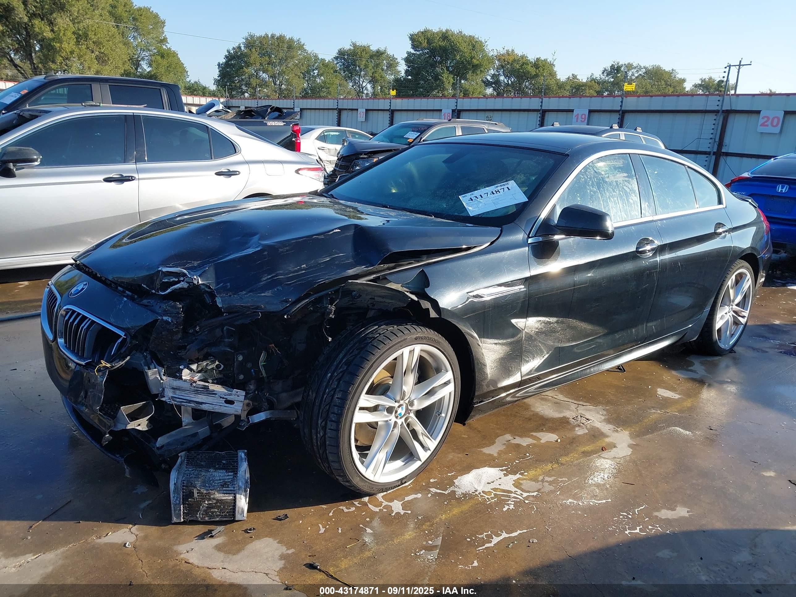 2013 Bmw 640i Gran Coupe   Black vin: WBA6A0C52DDZ04409