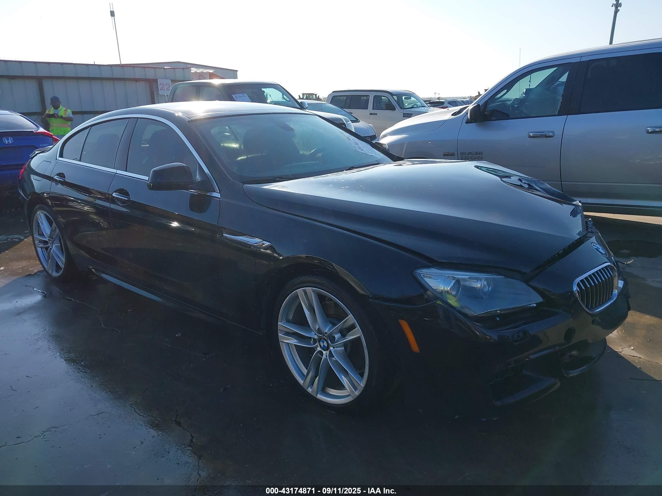 2013 Bmw 640i Gran Coupe   Black vin: WBA6A0C52DDZ04409