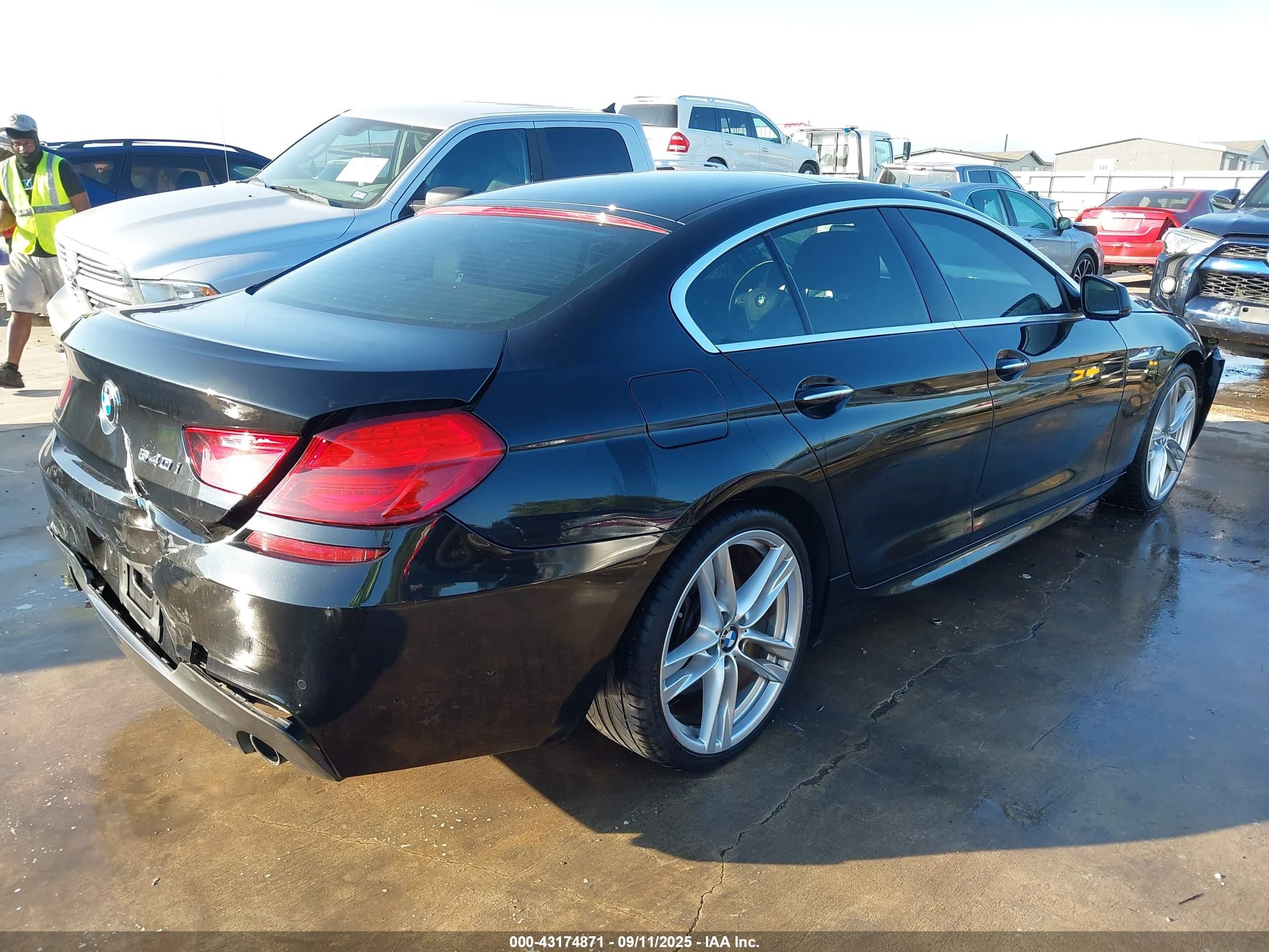 2013 Bmw 640i Gran Coupe   Black vin: WBA6A0C52DDZ04409