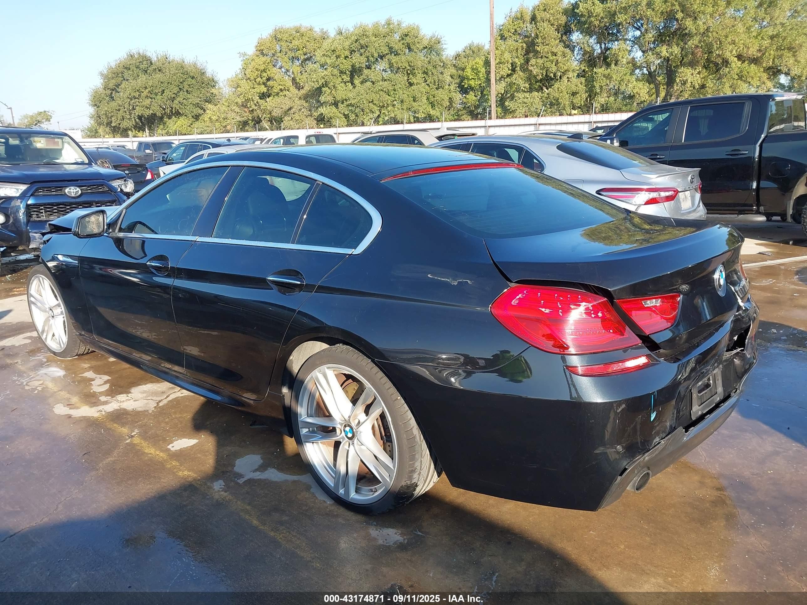 2013 Bmw 640i Gran Coupe   Black vin: WBA6A0C52DDZ04409
