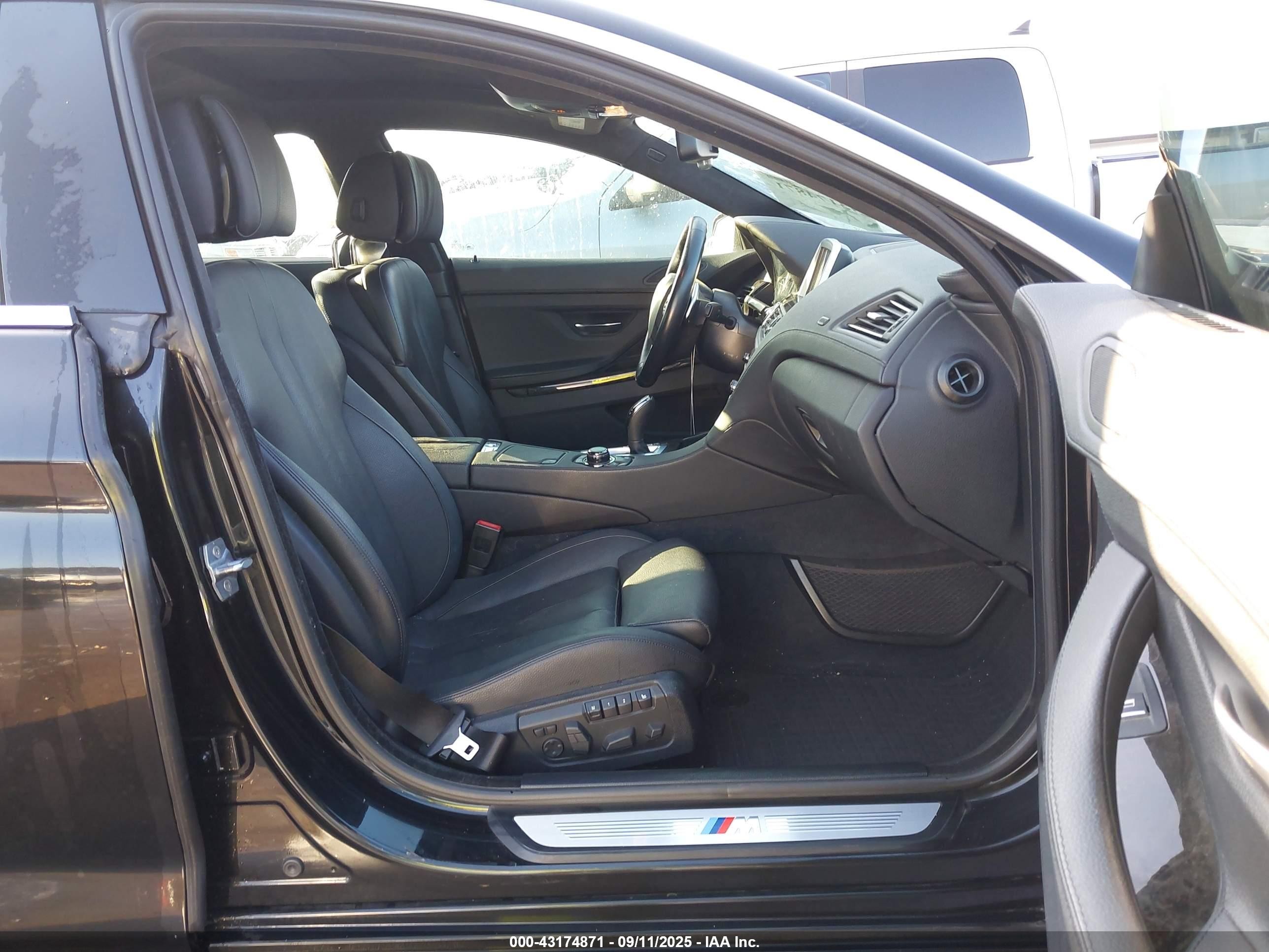 2013 Bmw 640i Gran Coupe   Black vin: WBA6A0C52DDZ04409