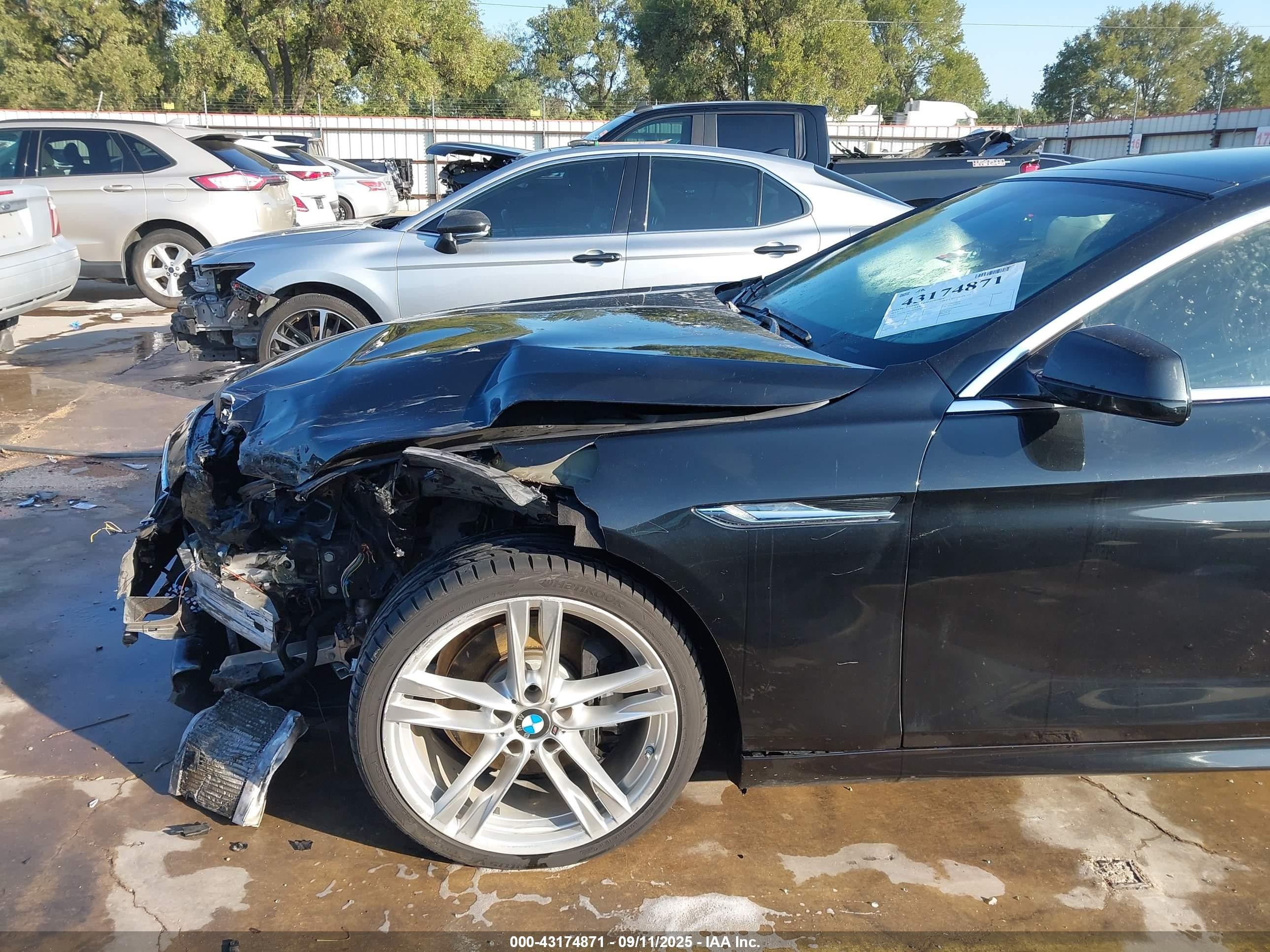 2013 Bmw 640i Gran Coupe   Black vin: WBA6A0C52DDZ04409