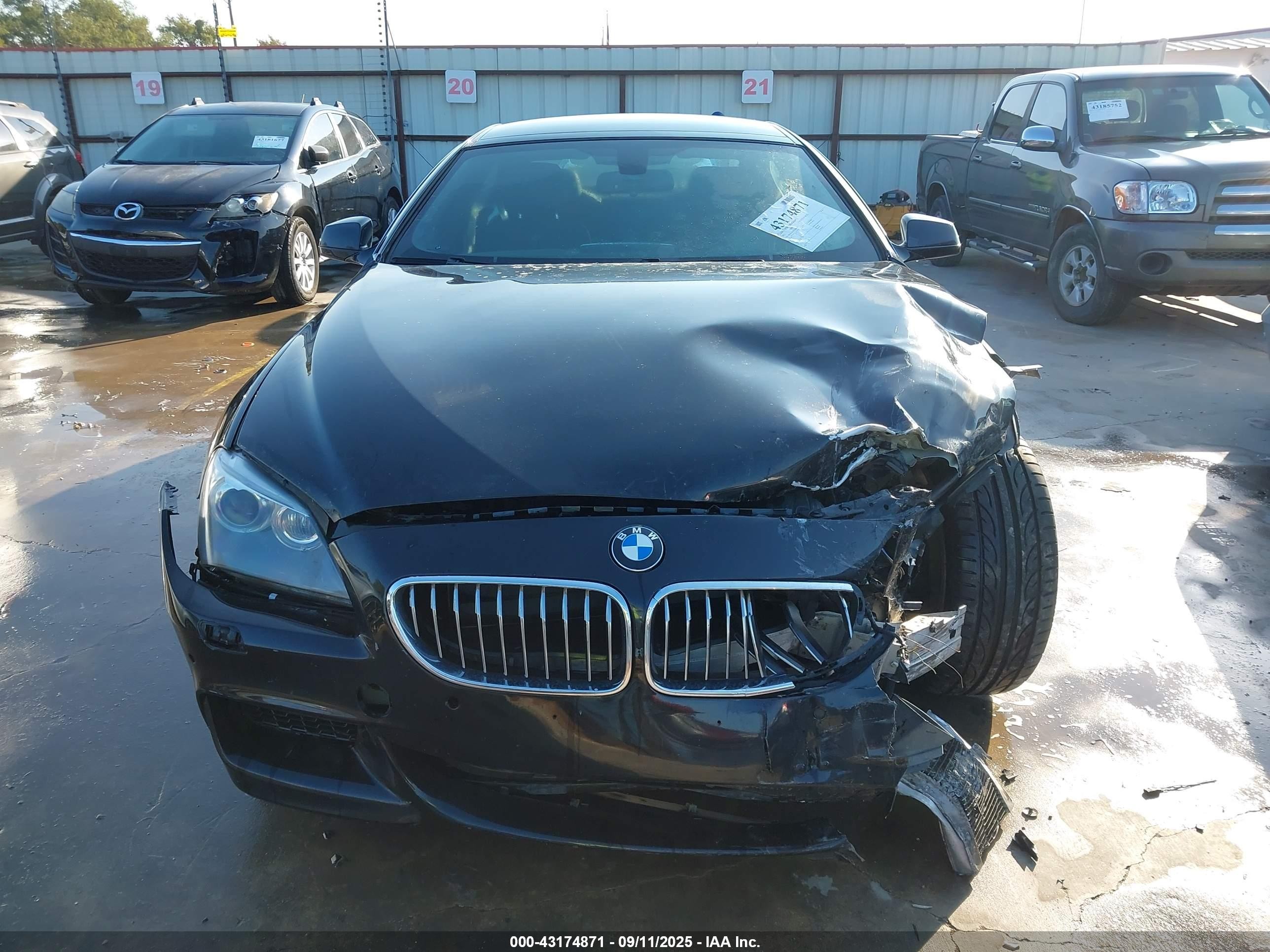 2013 Bmw 640i Gran Coupe   Black vin: WBA6A0C52DDZ04409