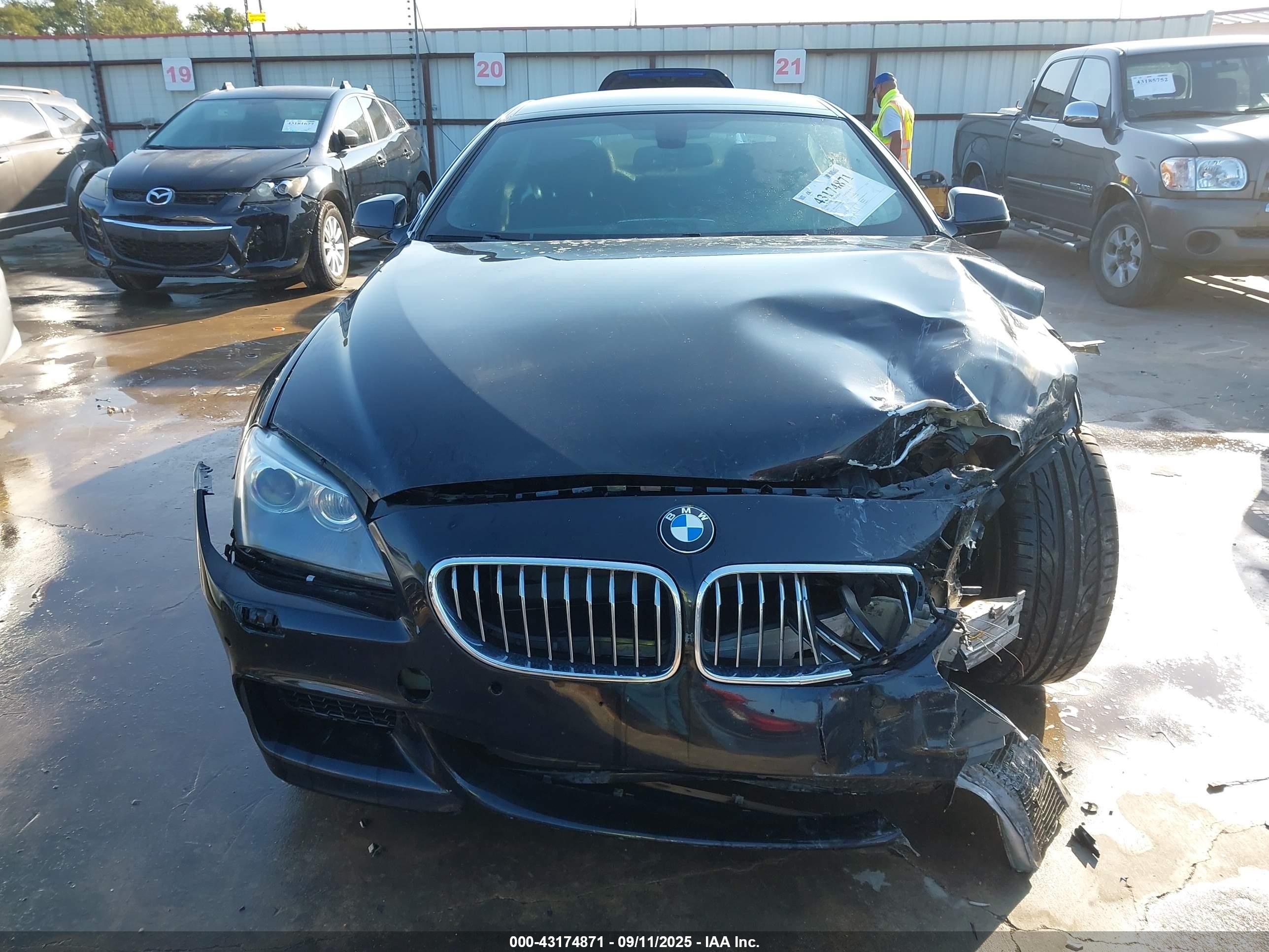 2013 Bmw 640i Gran Coupe   Black vin: WBA6A0C52DDZ04409