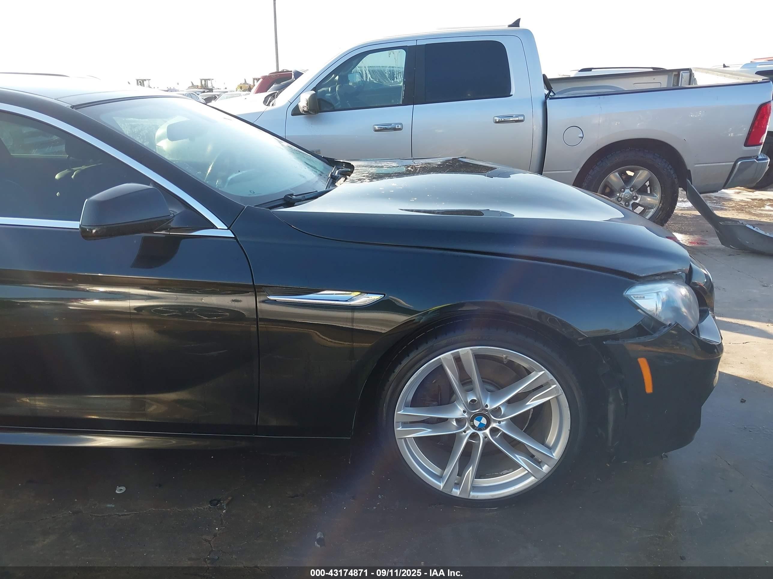 2013 Bmw 640i Gran Coupe   Black vin: WBA6A0C52DDZ04409