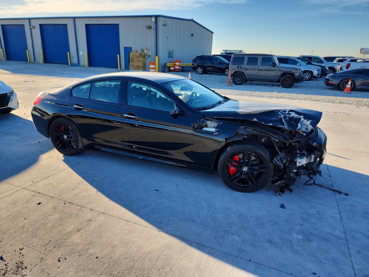 2014 Bmw 640 I Gran Coupe Black vin: WBA6A0C52ED317855