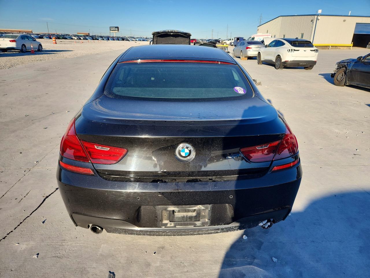 2014 Bmw 640 I Gran Coupe Black vin: WBA6A0C52ED317855