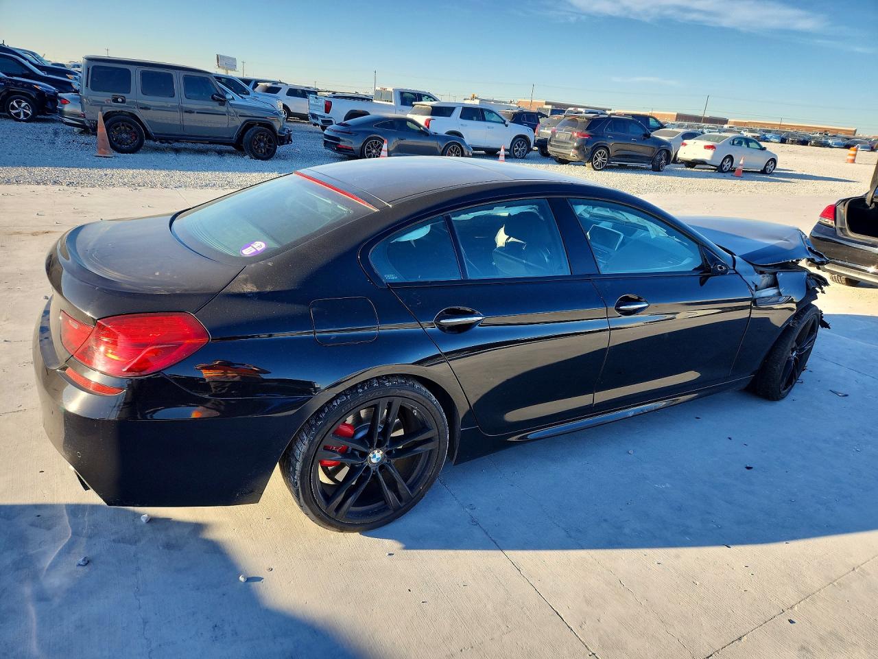 2014 Bmw 640 I Gran Coupe Black vin: WBA6A0C52ED317855