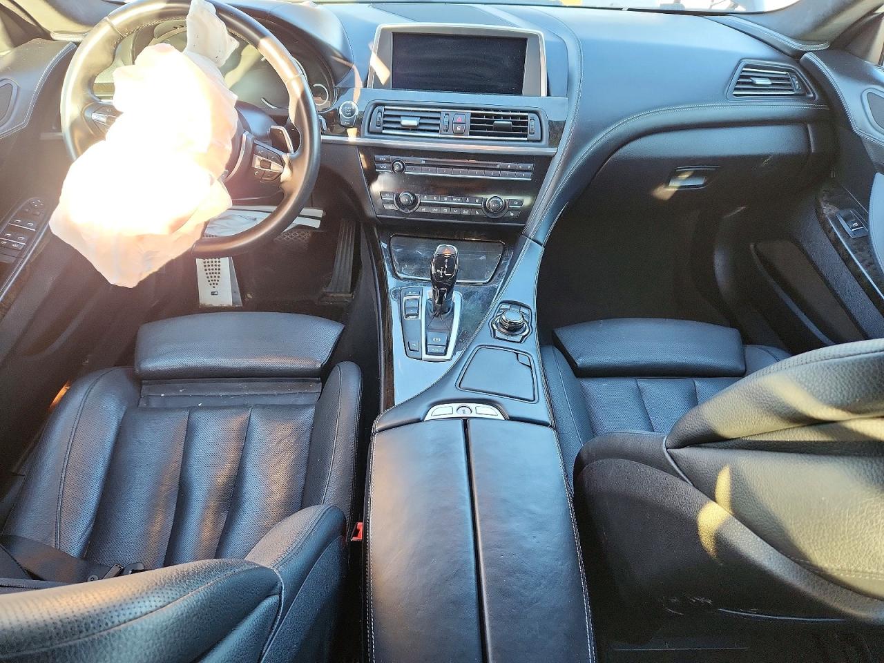 2014 Bmw 640 I Gran Coupe Black vin: WBA6A0C52ED317855
