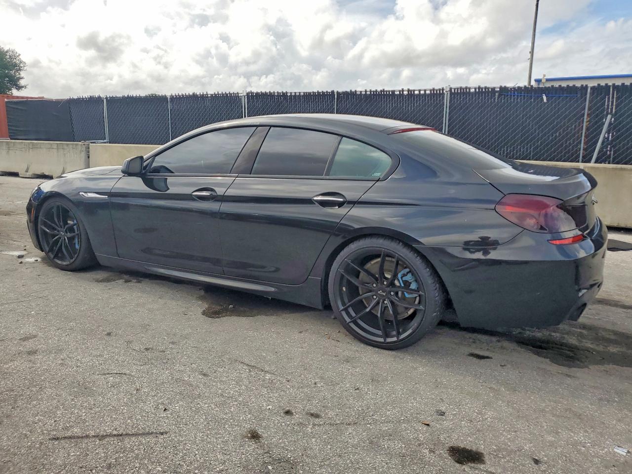 2015 Bmw 640 I Gran Coupe Black vin: WBA6A0C52FD317999