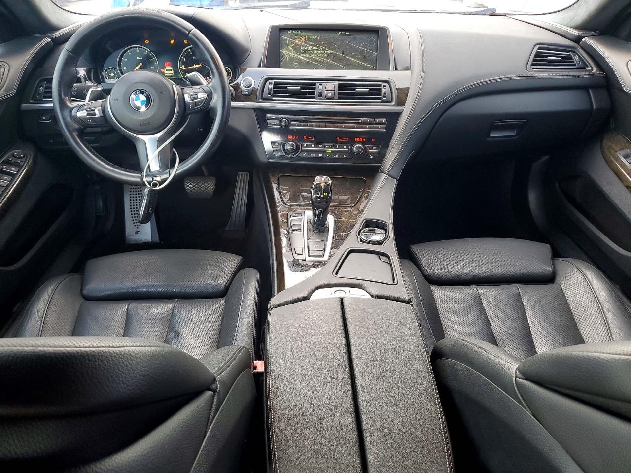 2015 Bmw 640 I Gran Coupe Black vin: WBA6A0C52FD317999