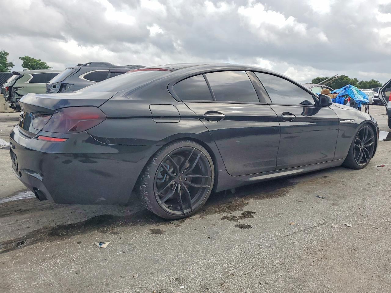 2015 Bmw 640 I Gran Coupe Black vin: WBA6A0C52FD317999