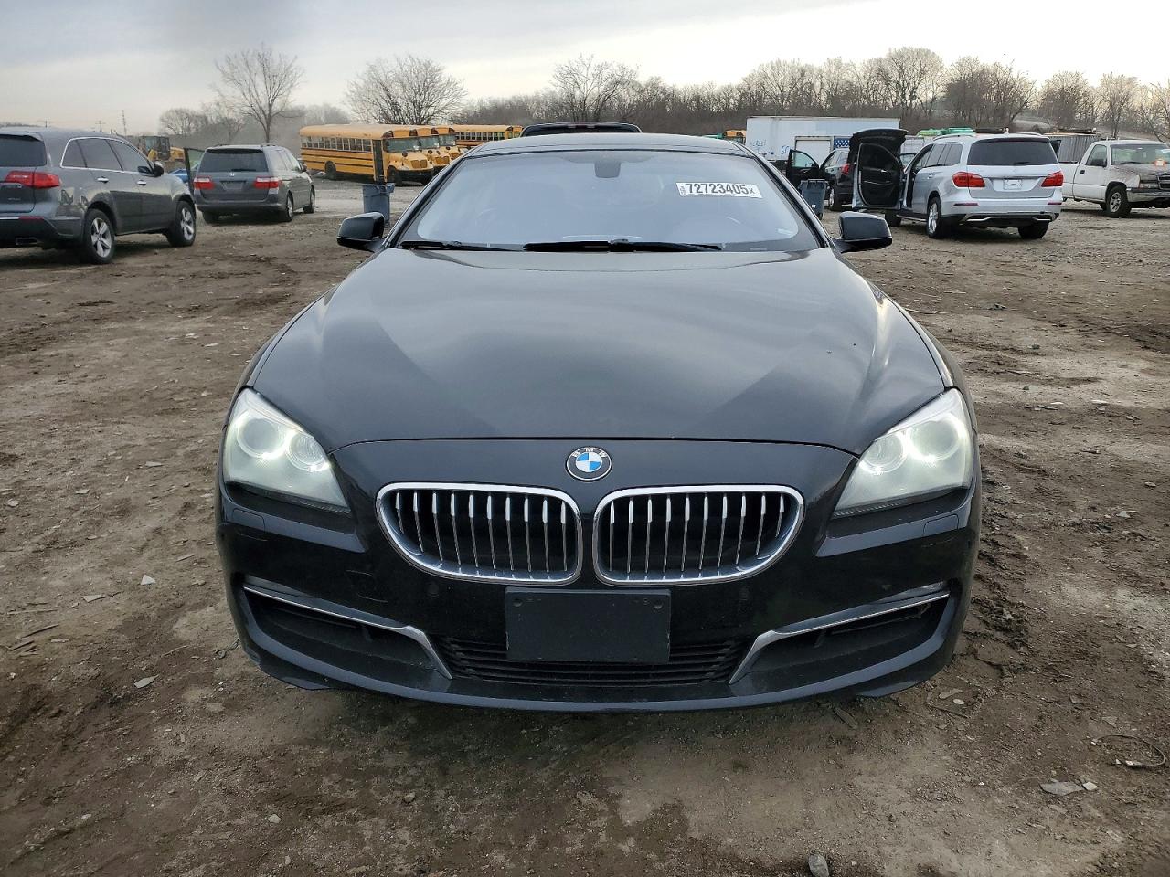 2014 Bmw 640 I Gran Coupe Black vin: WBA6A0C53ED317248