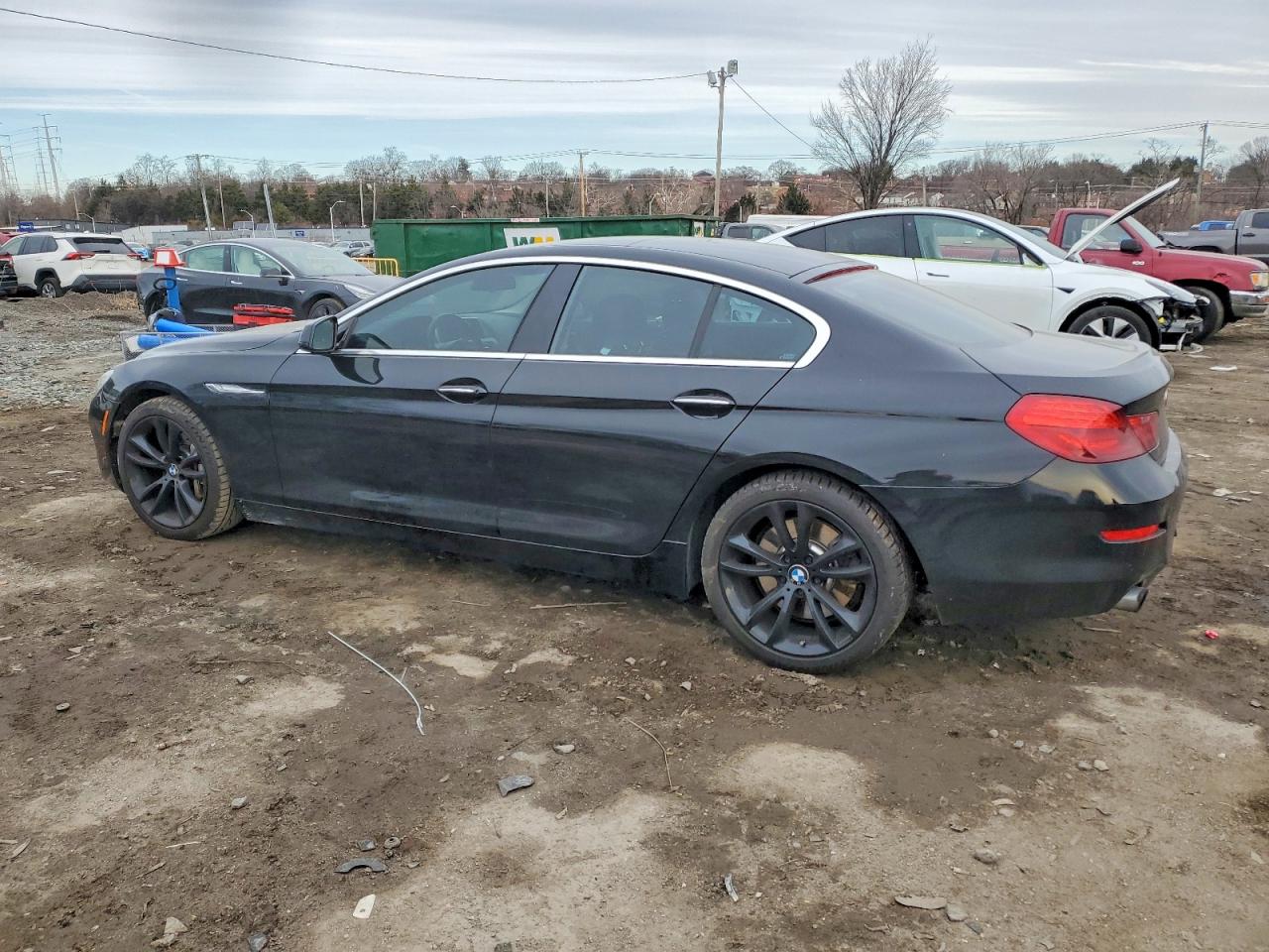 2014 Bmw 640 I Gran Coupe Black vin: WBA6A0C53ED317248
