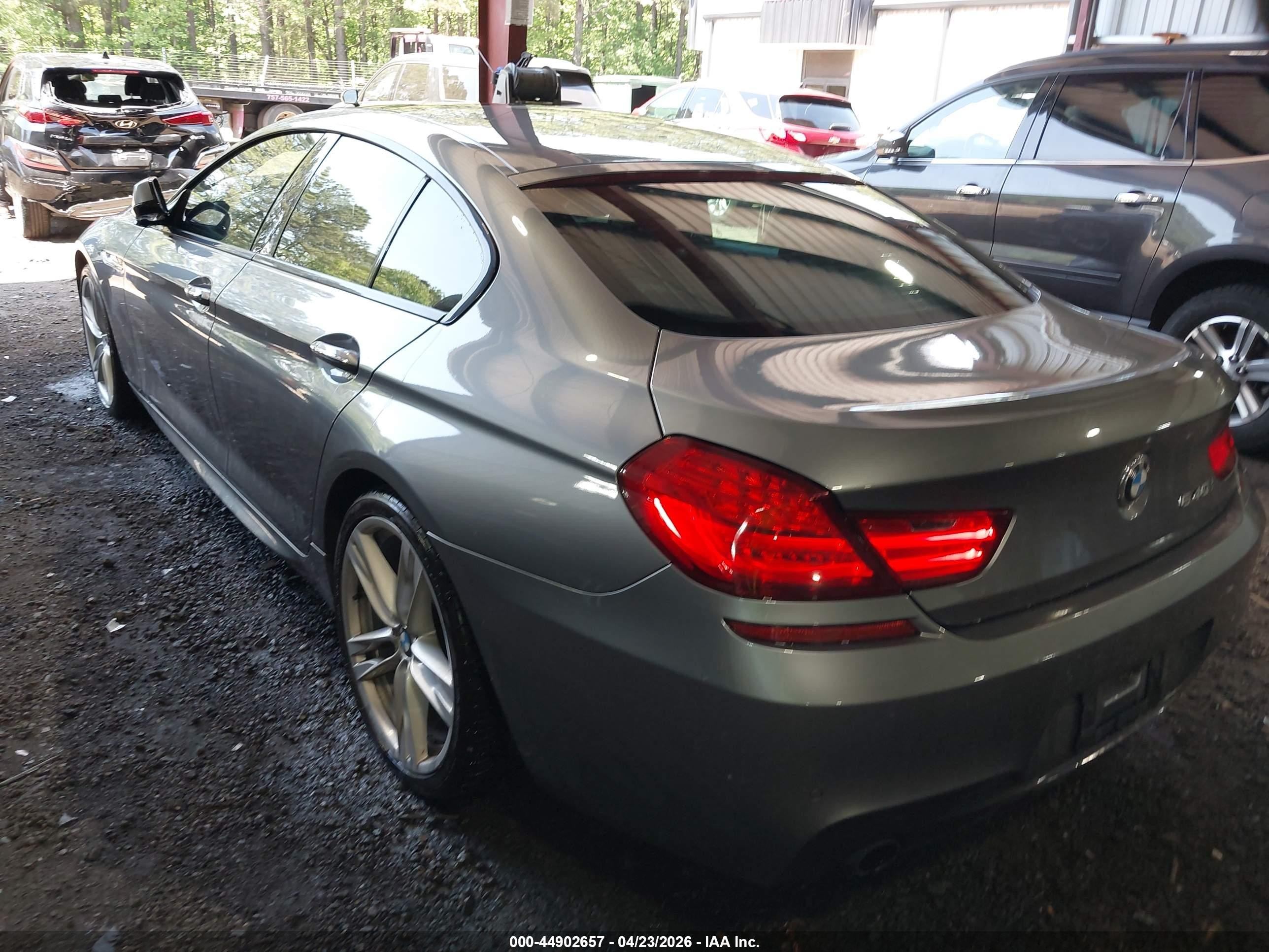2014 Bmw 640i Gran Coupe Gray vin: WBA6A0C53ED317430