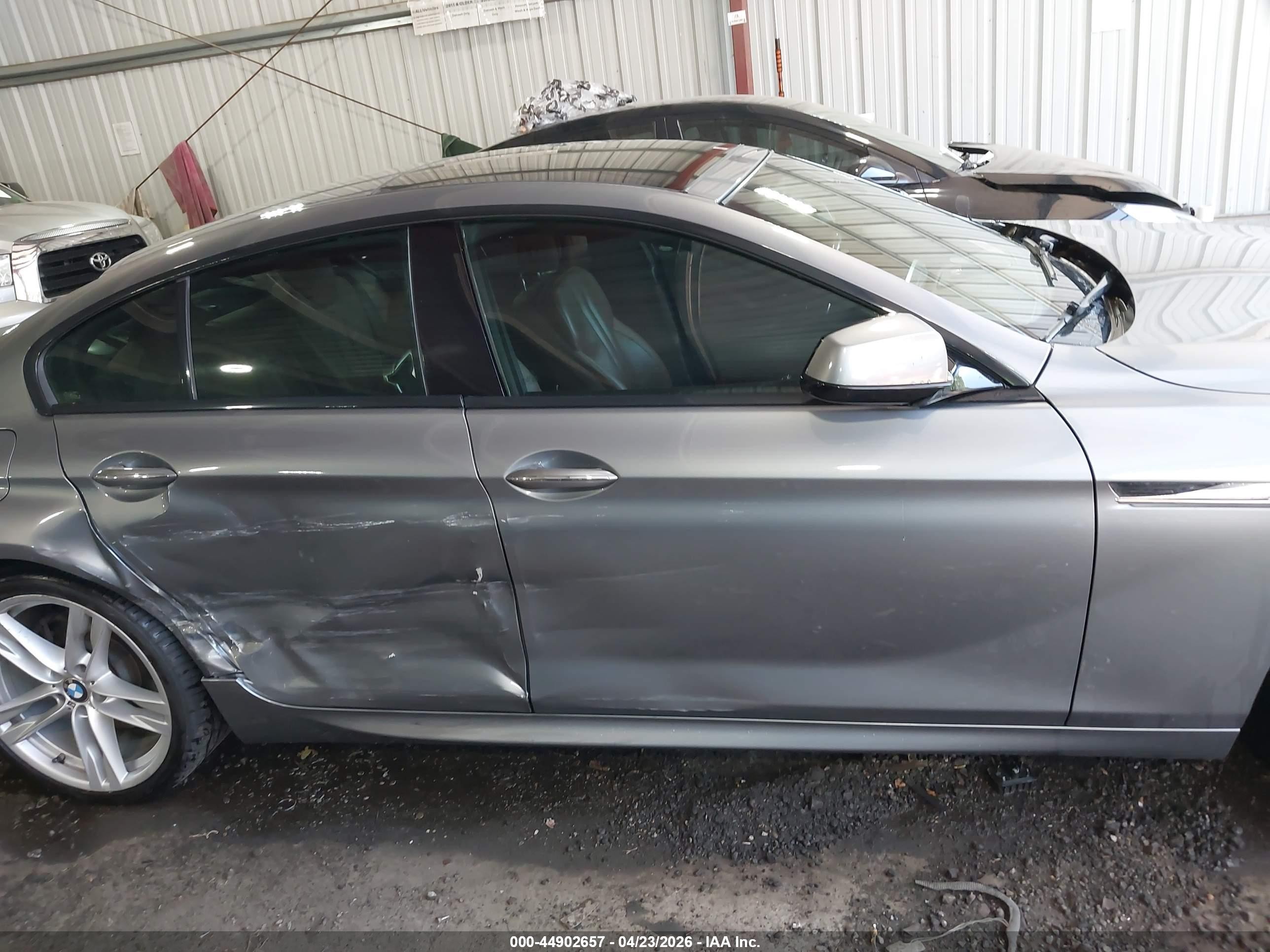 2014 Bmw 640i Gran Coupe Gray vin: WBA6A0C53ED317430