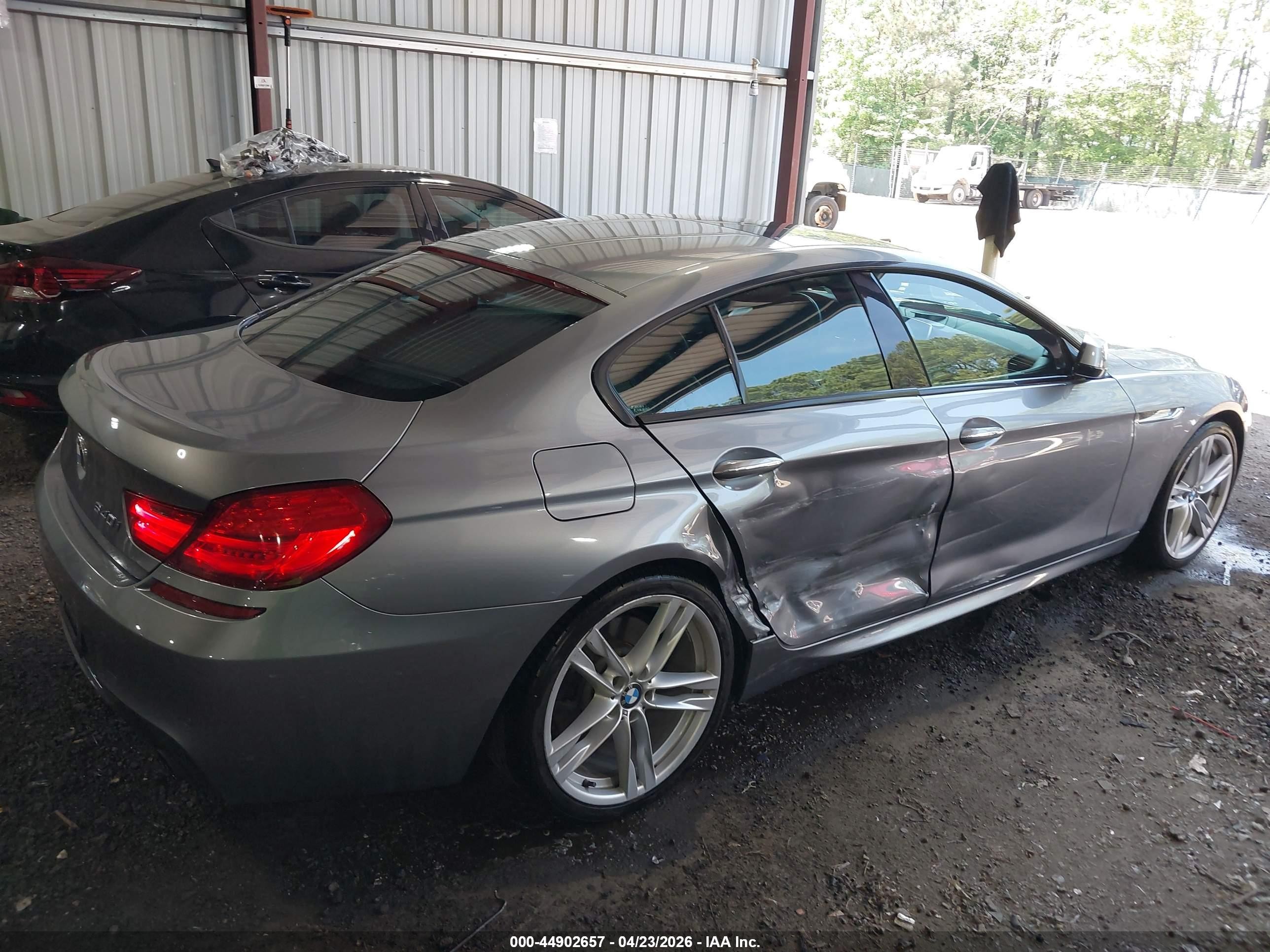 2014 Bmw 640i Gran Coupe Gray vin: WBA6A0C53ED317430