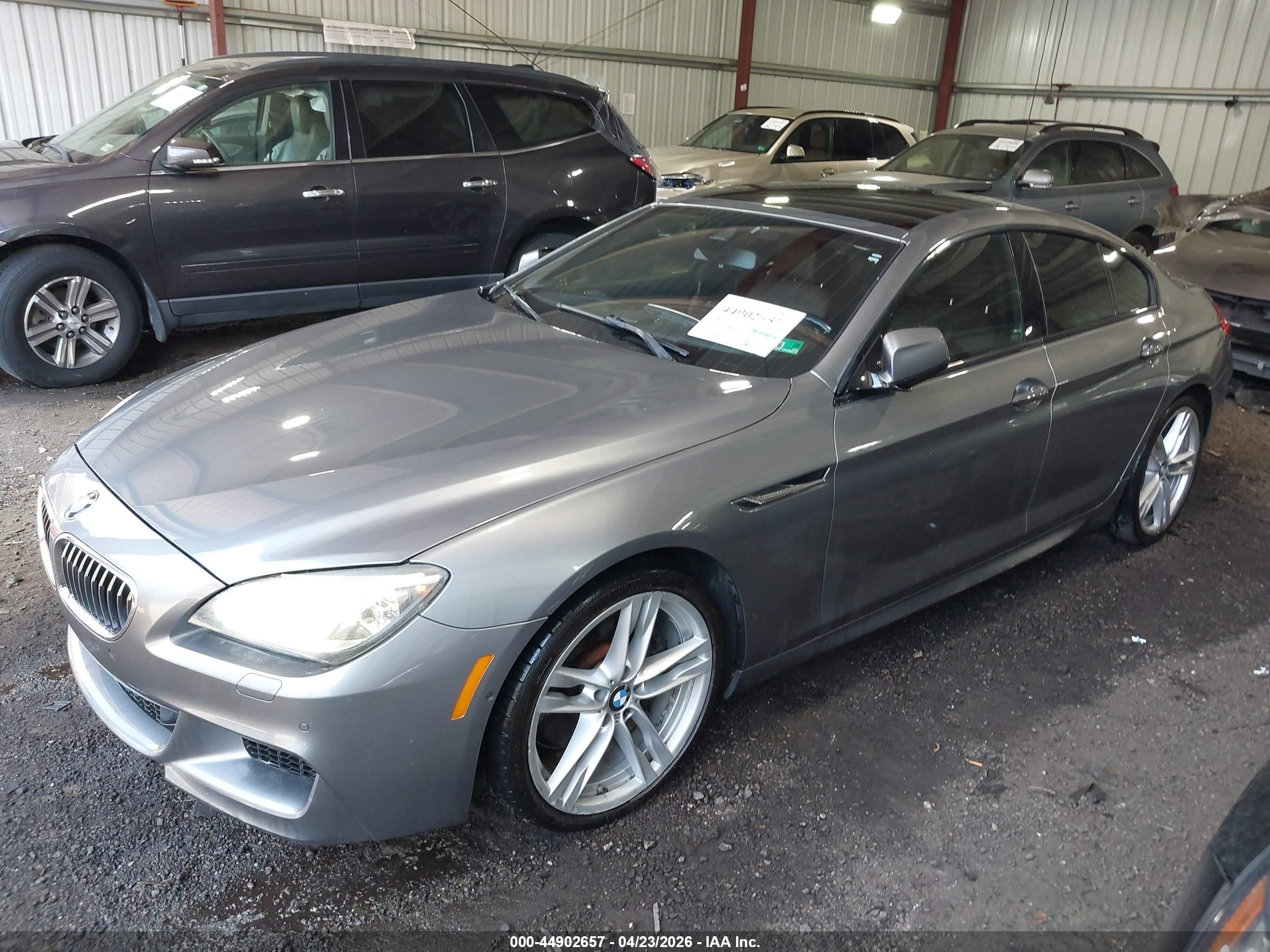 2014 Bmw 640i Gran Coupe Gray vin: WBA6A0C53ED317430