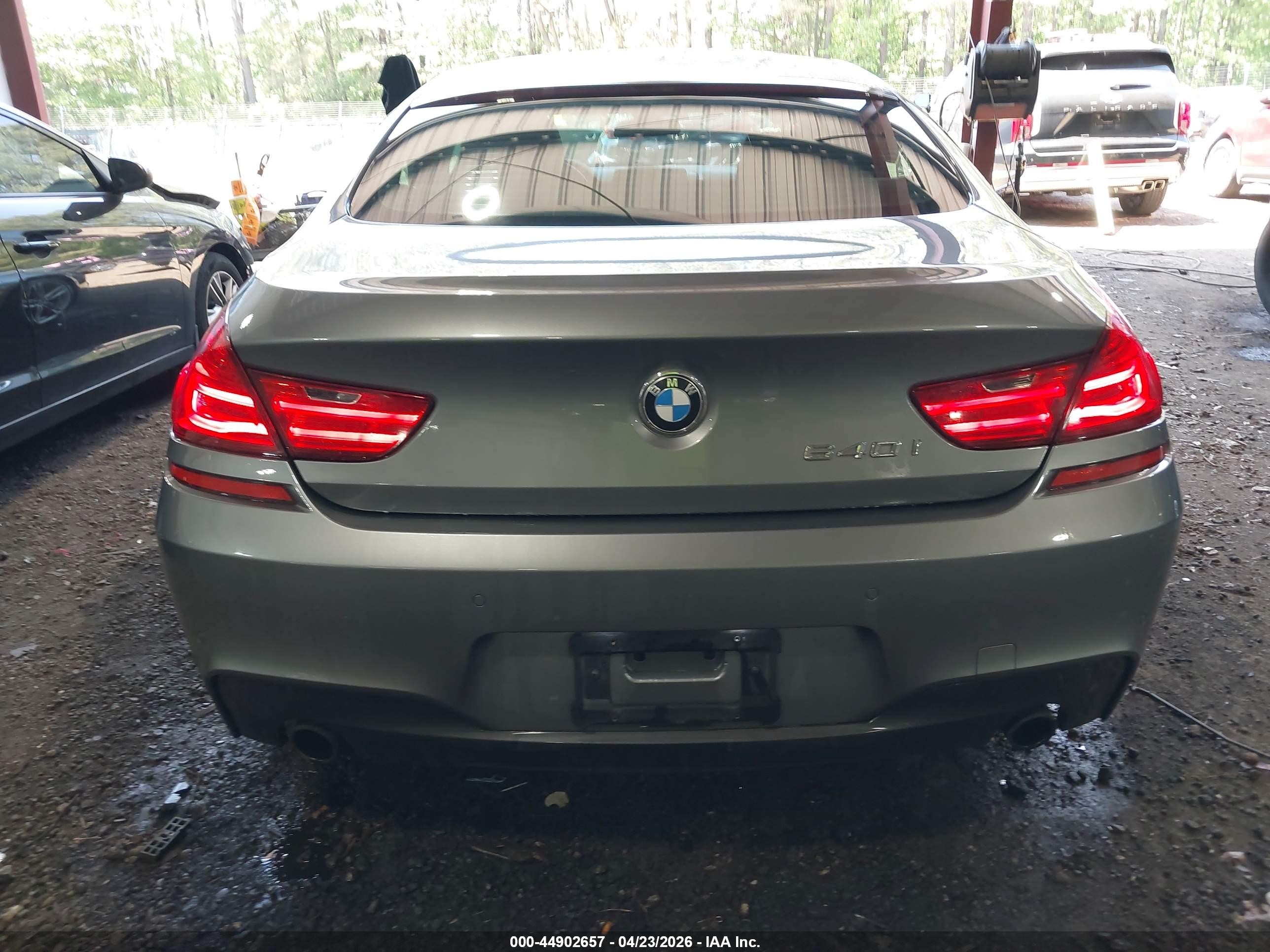 2014 Bmw 640i Gran Coupe Gray vin: WBA6A0C53ED317430