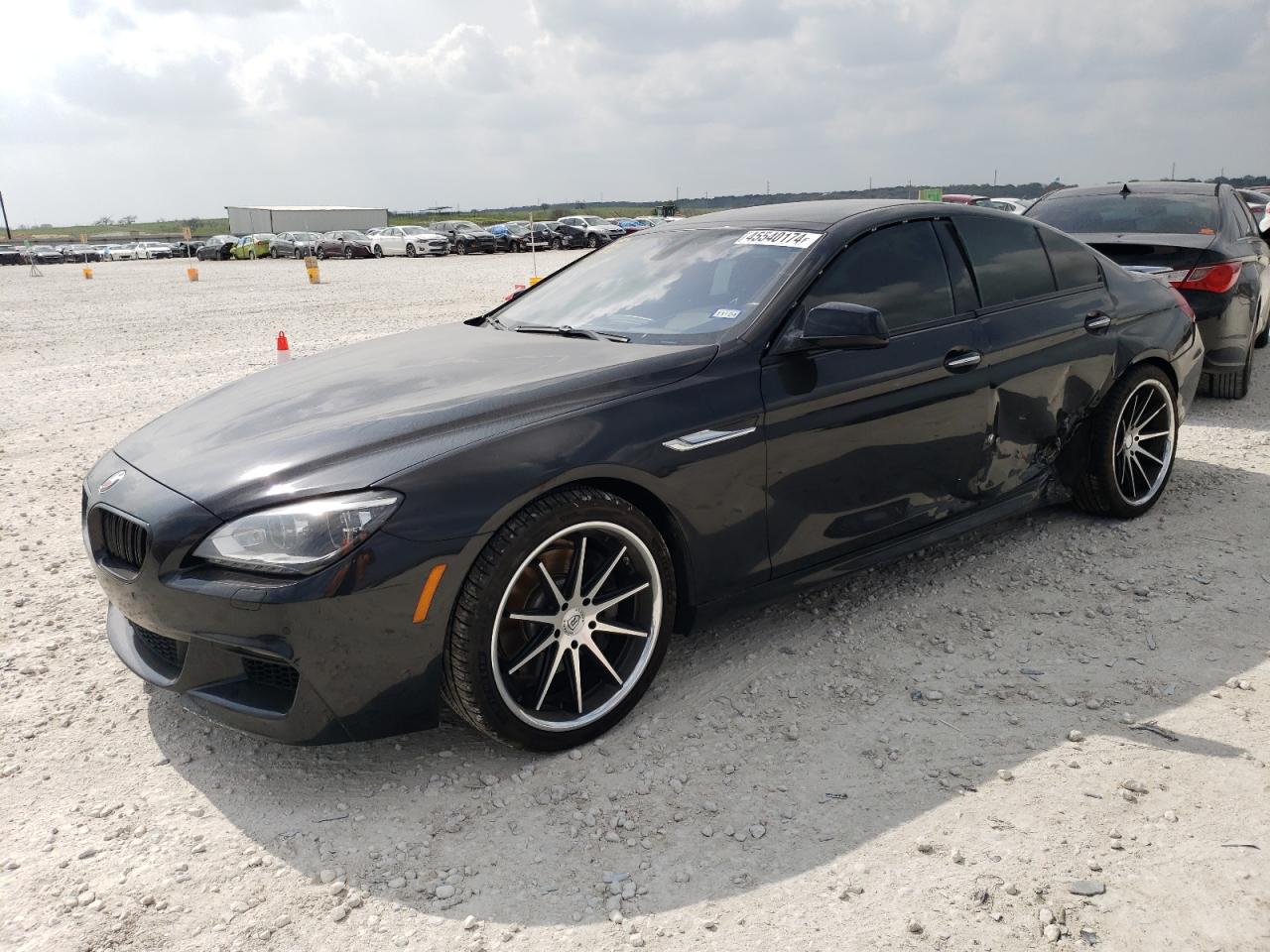 2014 Bmw 640 I Gran Coupe Black vin: WBA6A0C53ED317735