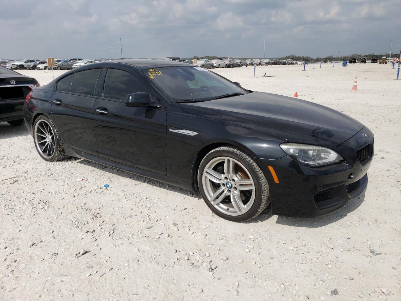2014 Bmw 640 I Gran Coupe Black vin: WBA6A0C53ED317735