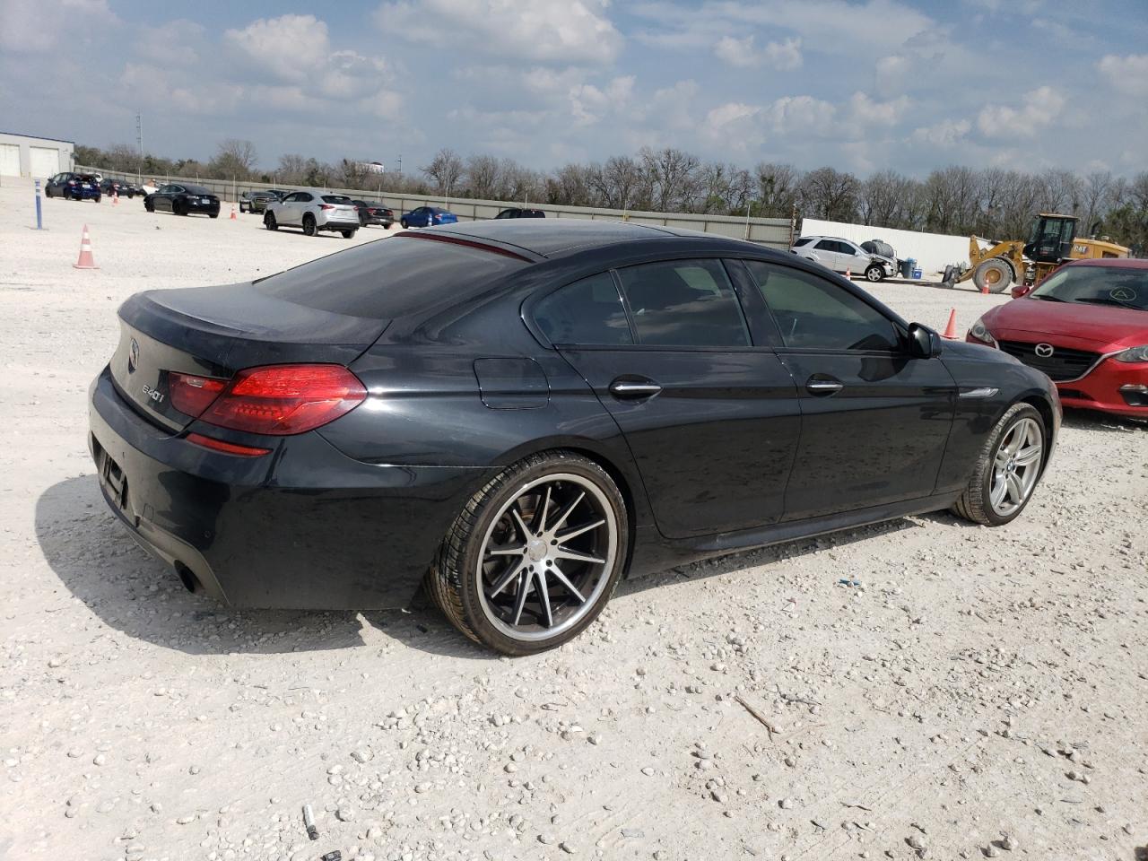 2014 Bmw 640 I Gran Coupe Black vin: WBA6A0C53ED317735
