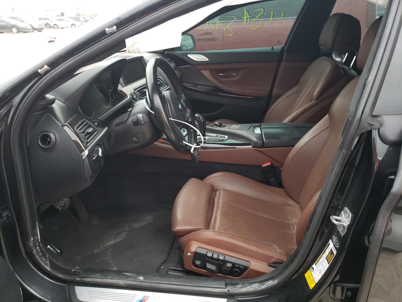 2014 Bmw 640 I Gran Coupe Black vin: WBA6A0C53ED317735