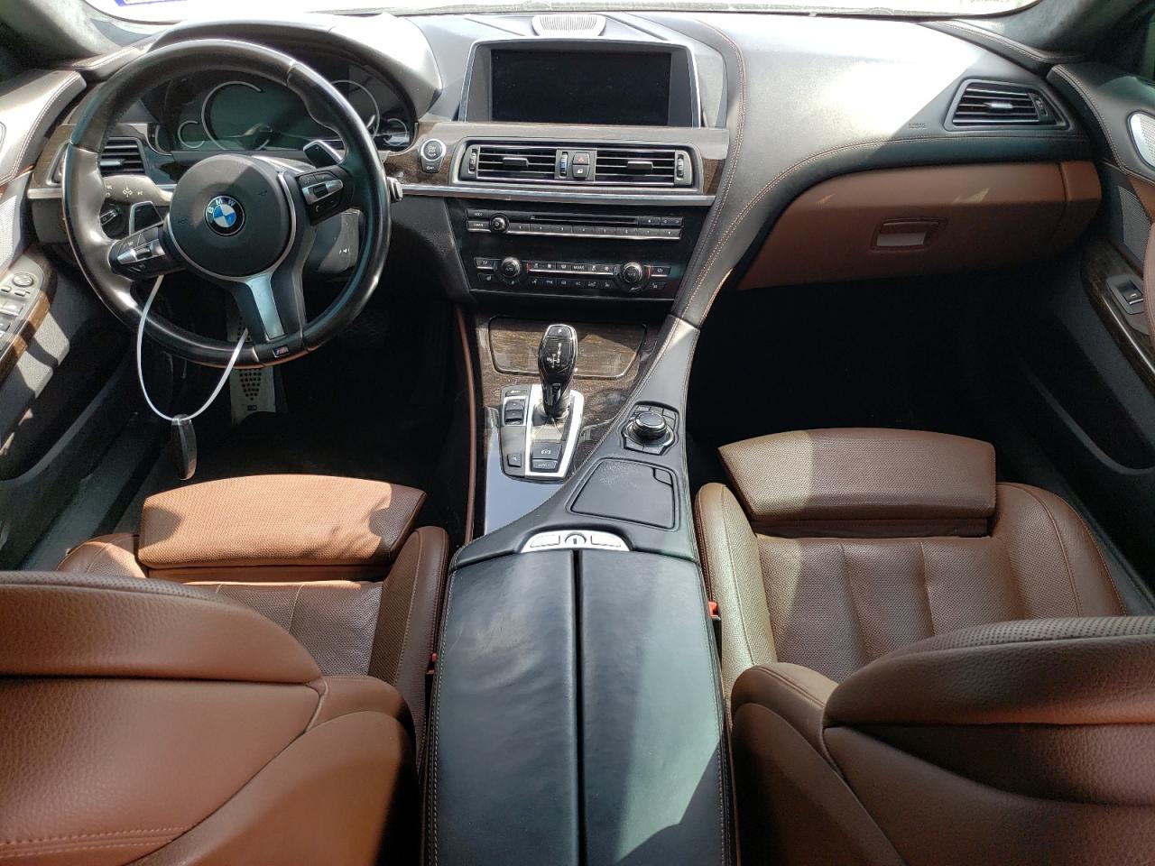 2014 Bmw 640 I Gran Coupe Black vin: WBA6A0C53ED317735